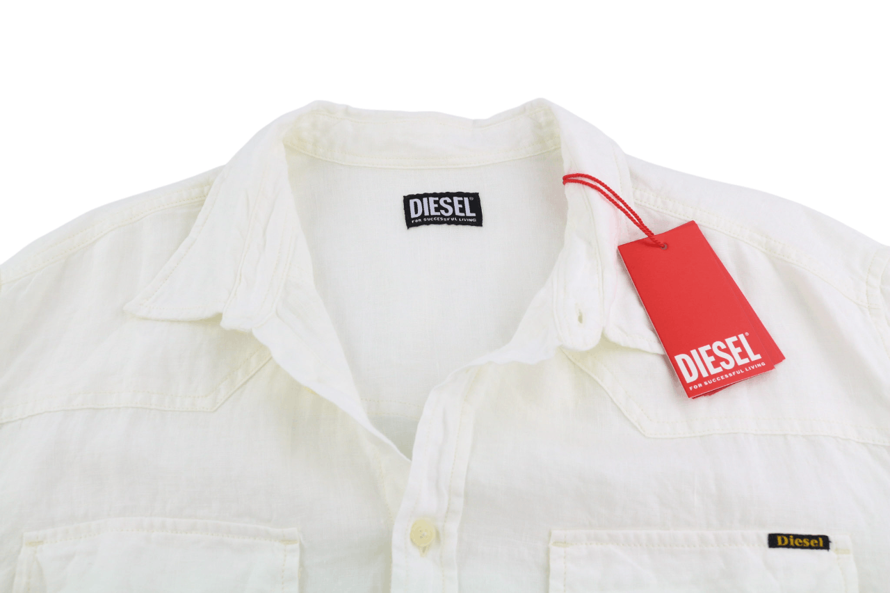 Diesel S-EAST-LONG-LIN XL Western Linen Buttoned 40485 Size US XL / EU 56 / 4 - 4 Thumbnail