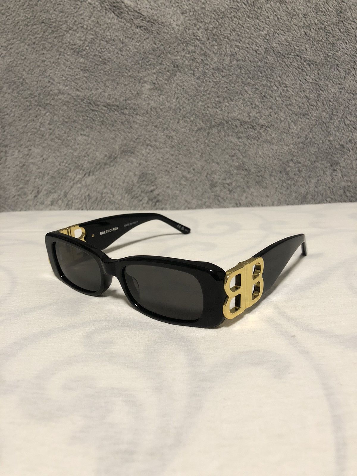 image of Balenciaga Dynasty Rectangle Bb0096S Sunglasses in Black, Men's