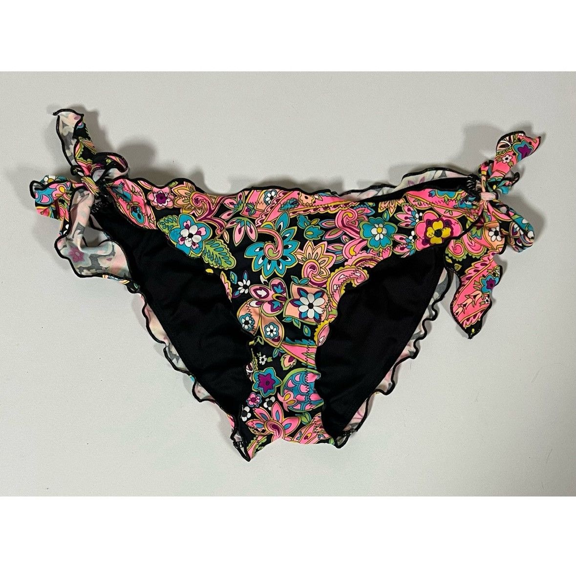 Victoria's Secret Paisley Ruched Bikini Bottoms Size S 🩷✨
