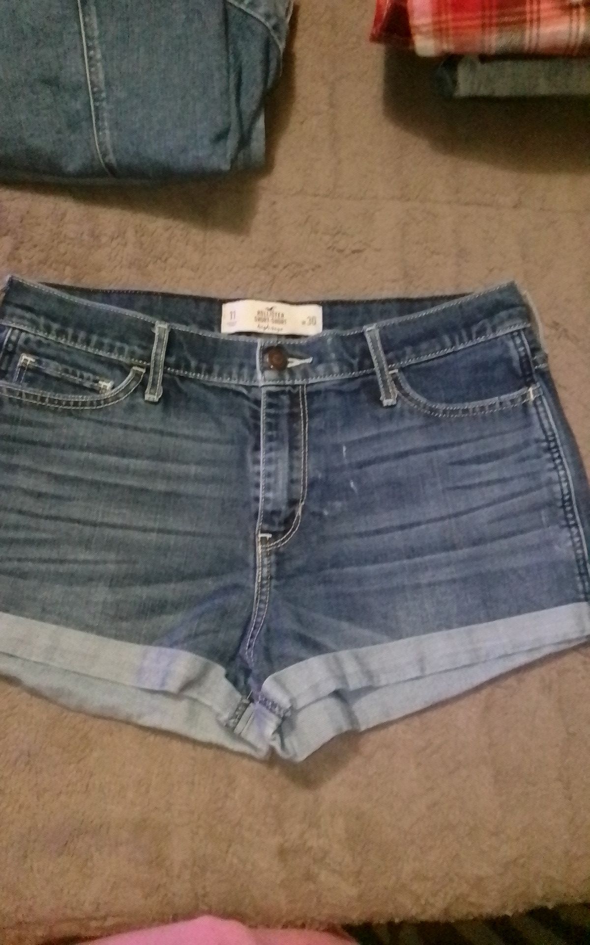 Hollister Hollister Short Shorts blue jean Size 30" / US 8 / IT 44 - 2 Thumbnail