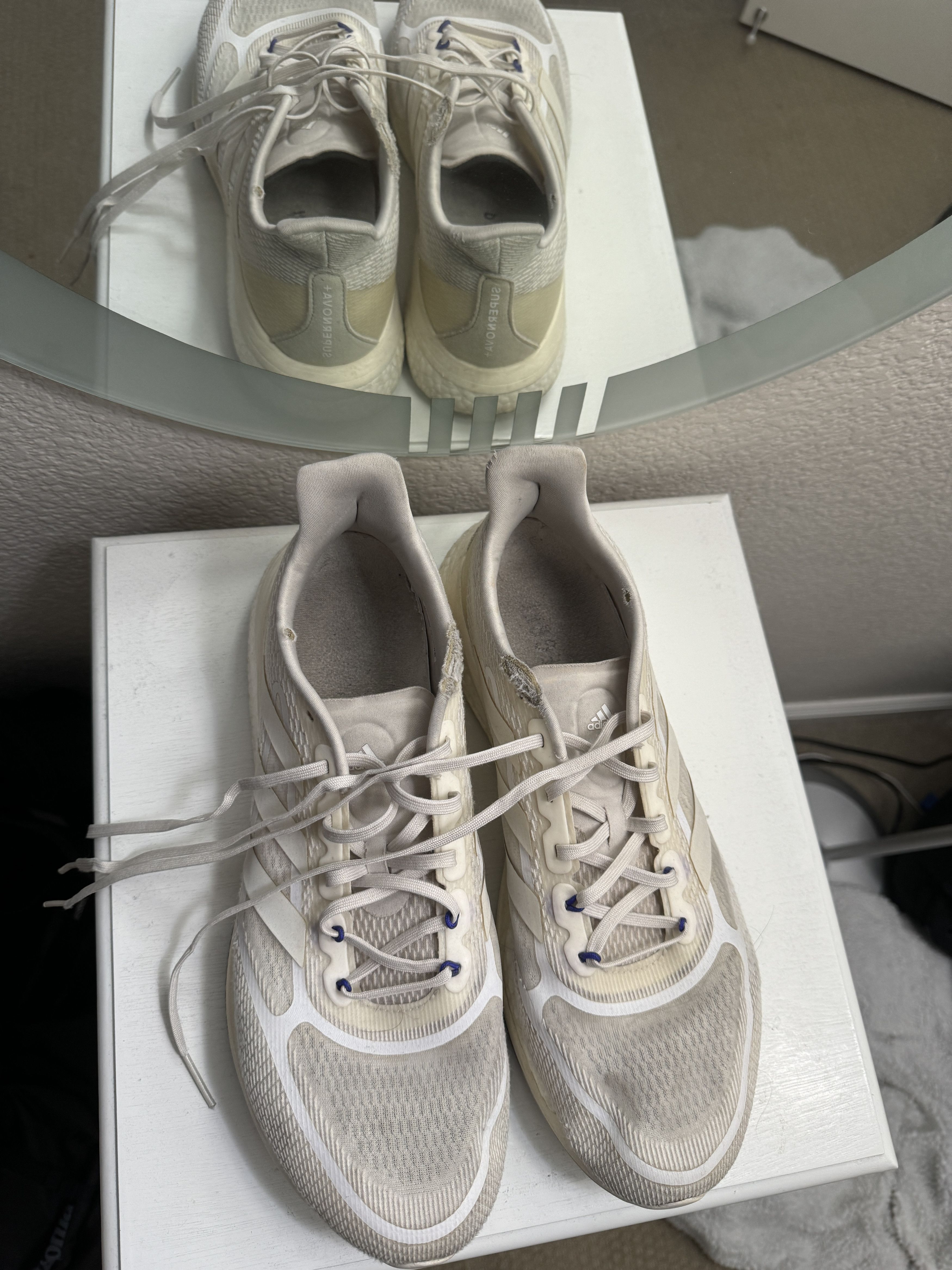 Adidas × Vintage ADIDAS SUPERNOVA BOOST "CREAM" Size US 12 / EU 45 - 2 Thumbnail