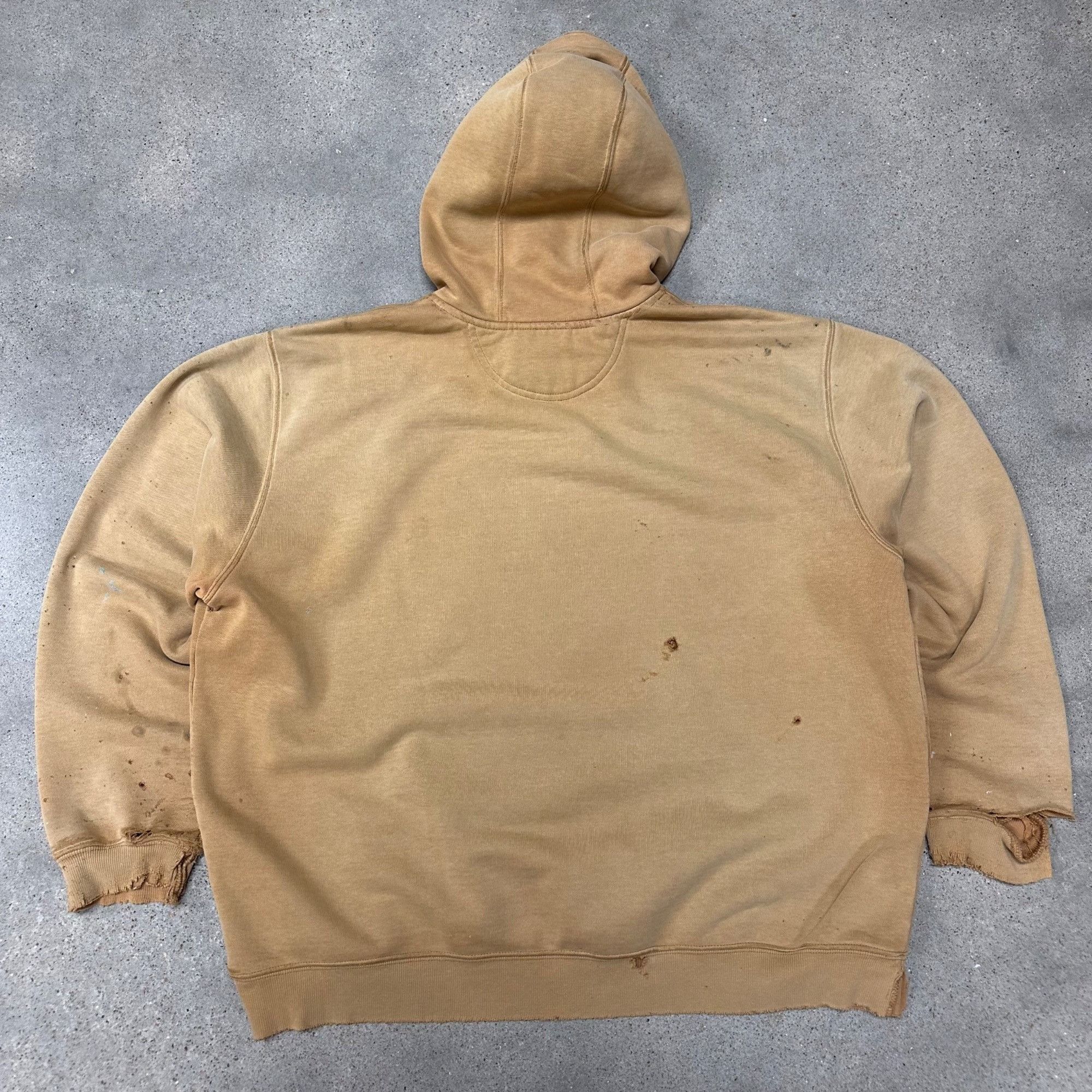 Carhartt × Vintage Vintage Carhartt Sun Faded Distressed Hoodie Sweatshirt Size US XL / EU 56 / 4 - 3 Thumbnail