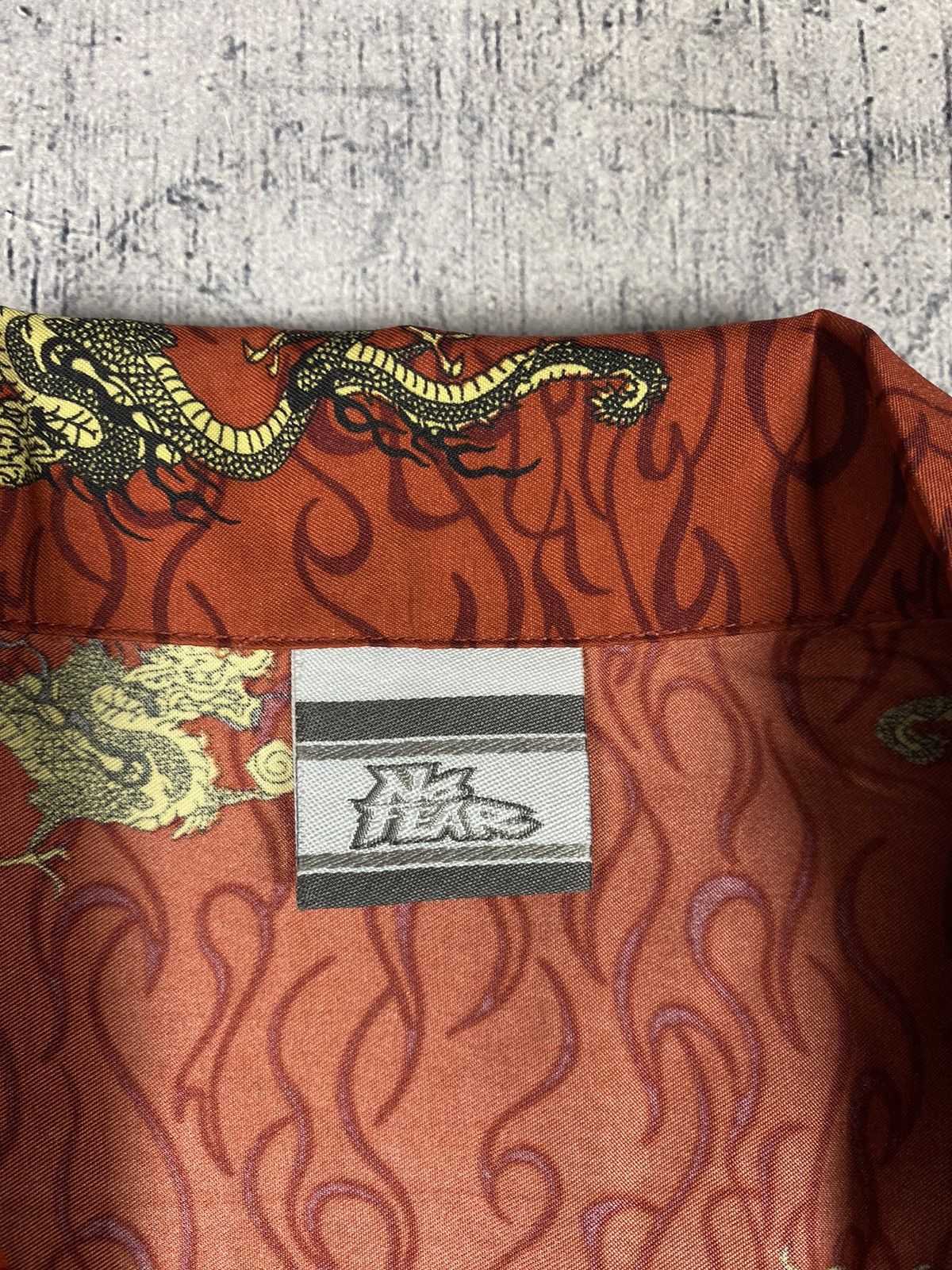 Japanese Brand × No Fear × Vintage Vintage No Fear Japanese Style Dragon Print Shirt Size US M / EU 48-50 / 2 - 12 Thumbnail