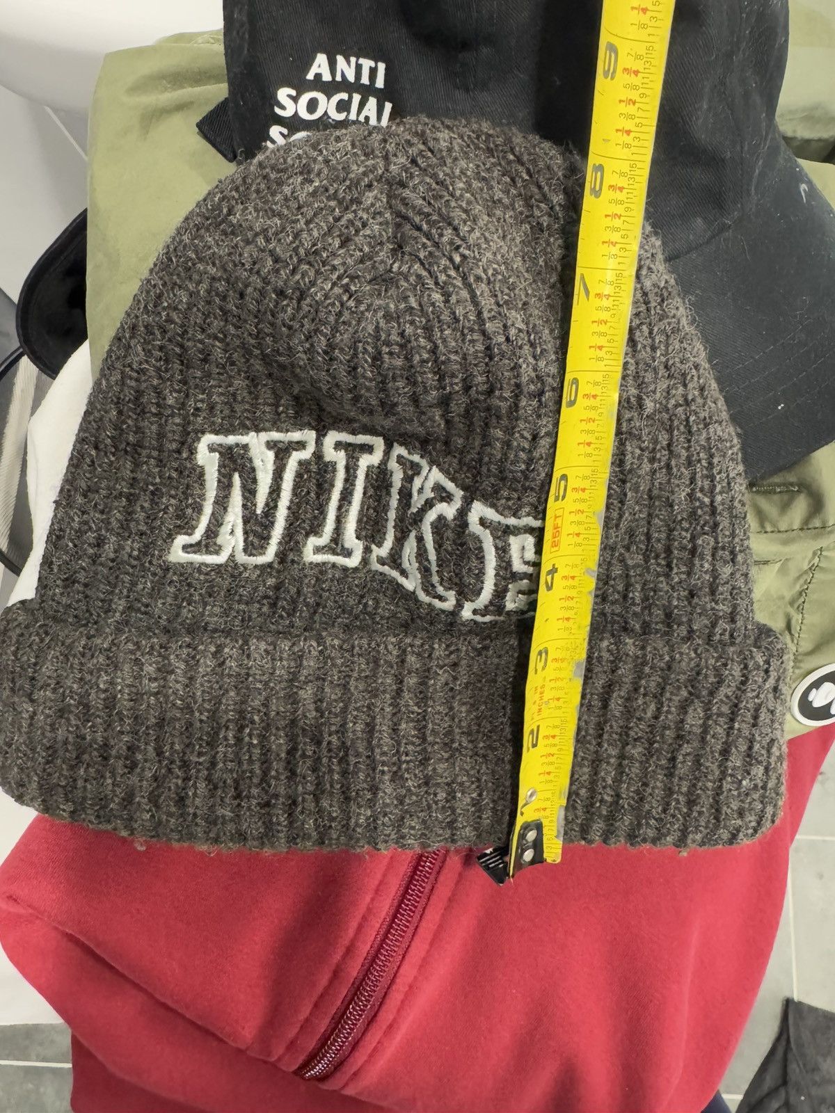 Vintage Vintage 90s wool nike beanie Size ONE SIZE - 5 Thumbnail