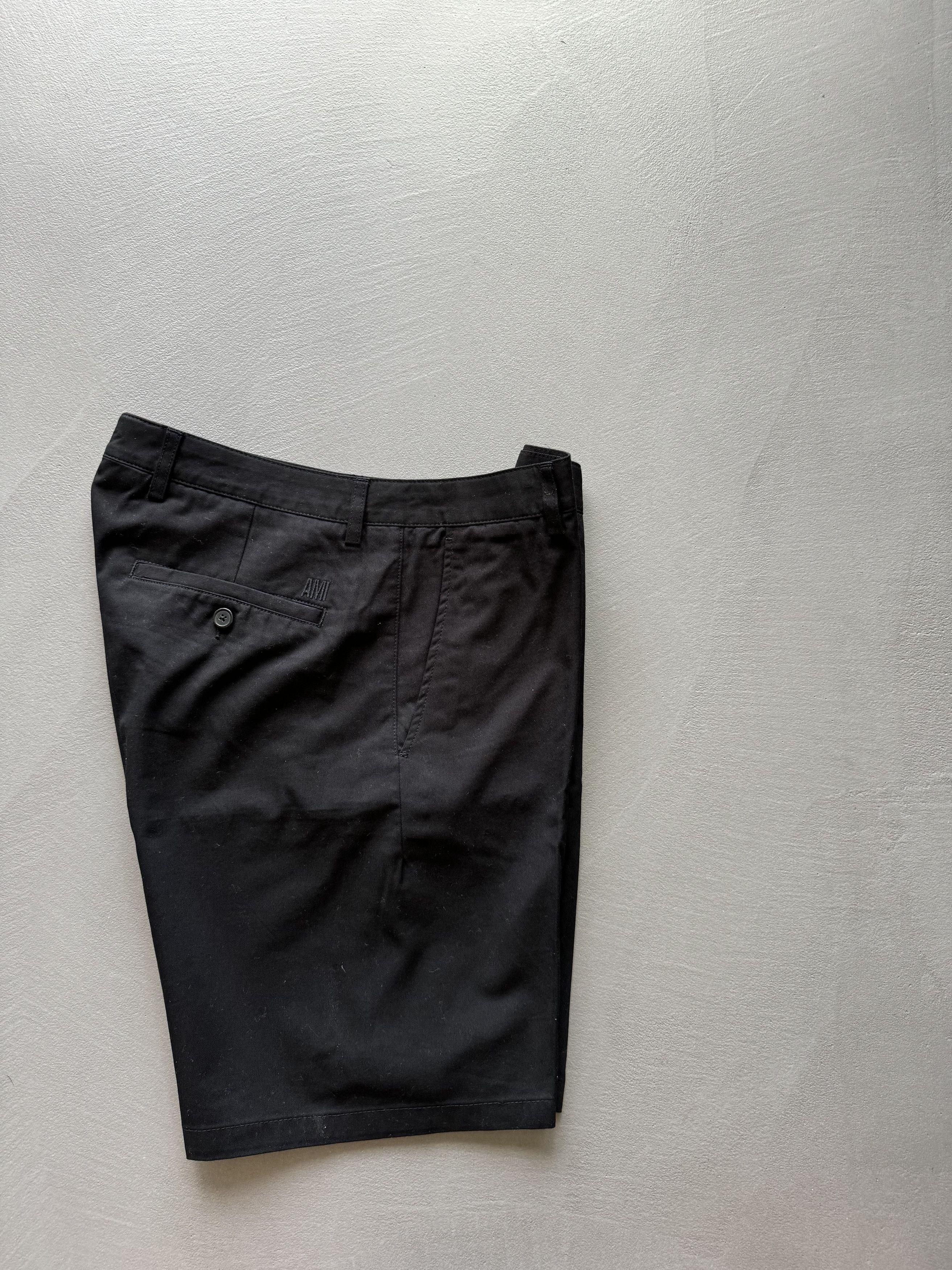 AMI AMI Alexandre Mattiussi Chino Shorts, Black, Size S Size US 30 / EU 46 - 3 Thumbnail