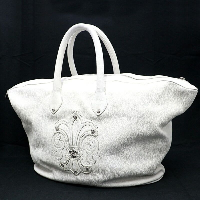 image of Chrome Hearts Bs Flare Gilles Bag in White, Men's