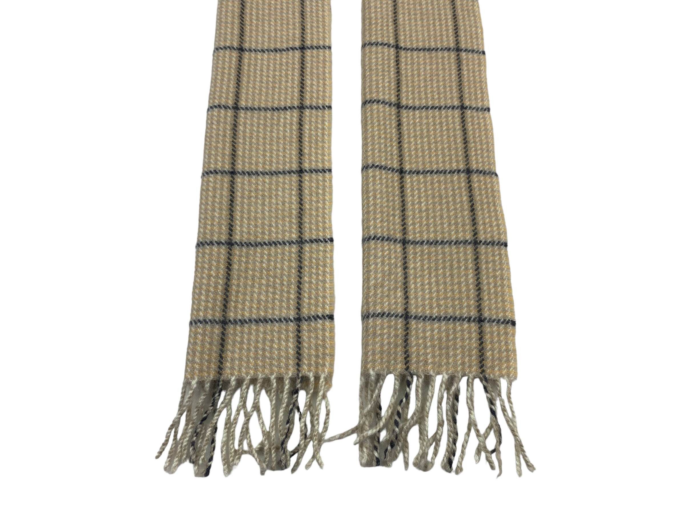Henry Cotton's × Vintage Vintage Henry Cottons Checkered Scarf Wool 90s Made in Italy Size ONE SIZE - 6 Thumbnail