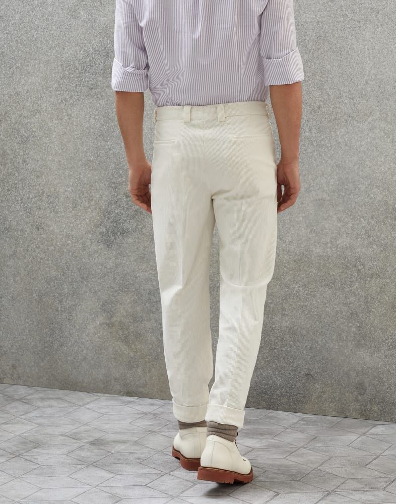 Brunello Cucinelli o1w1db10924 Pants in White Size US 36 / EU 52 - 3 Thumbnail