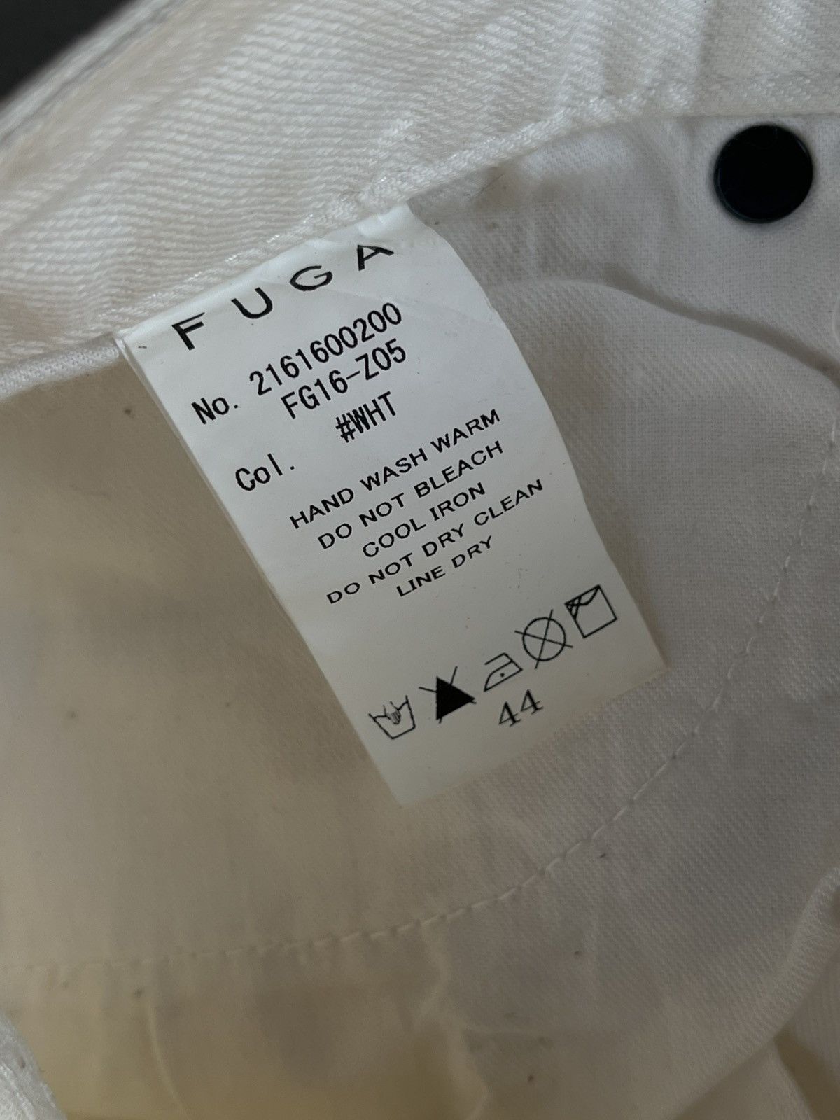 14th Addiction JAPANESE FUGA 2000s VINTAGE DENIM WHITE PANTS JEANS VKEI Size US 29 - 9 Thumbnail