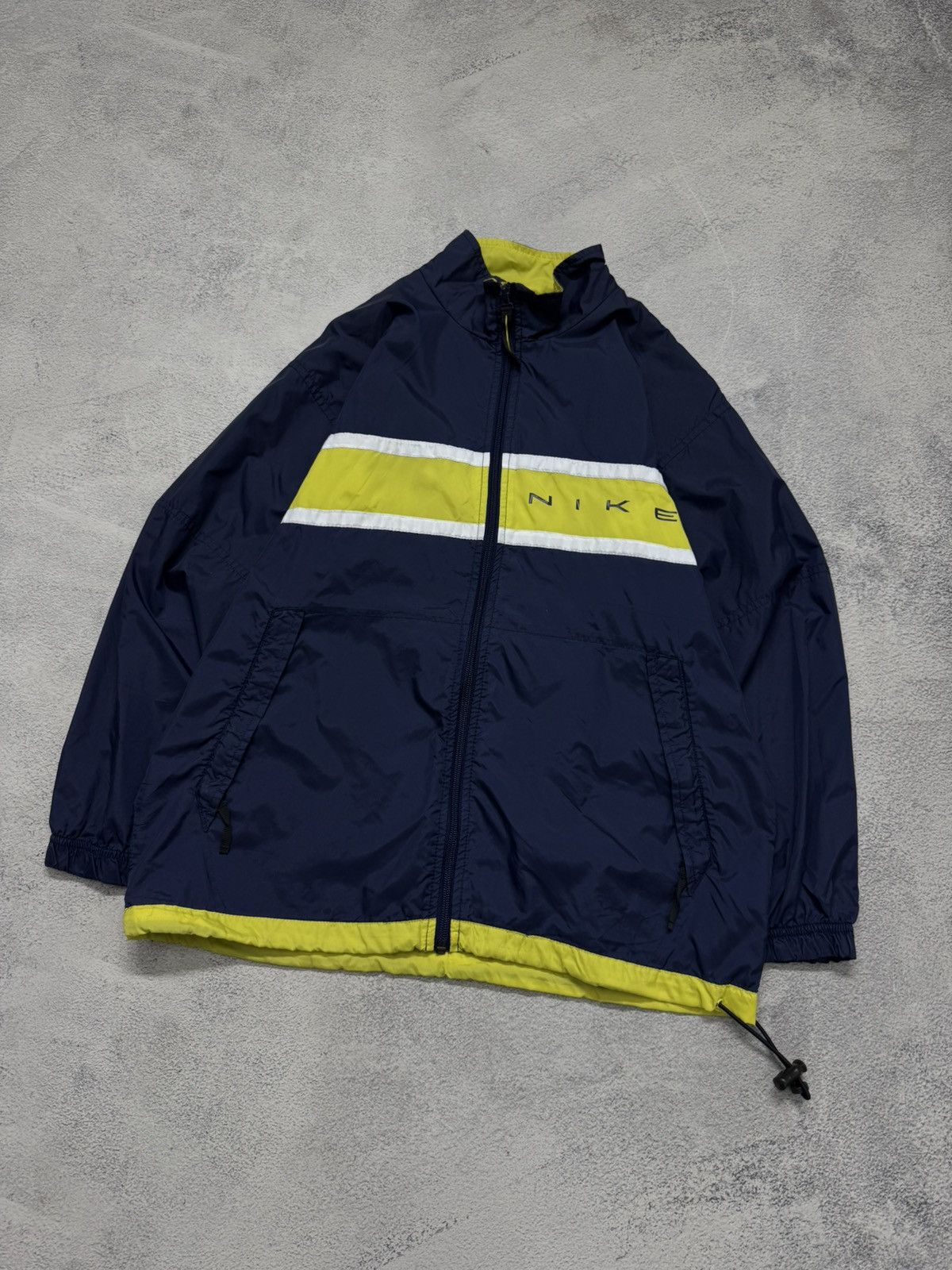 Nike 90s Nike Double Logo Vintage Y2K Oversized Nylon Jacket Size US S / EU 44-46 / 1 - 1 Thumbnail