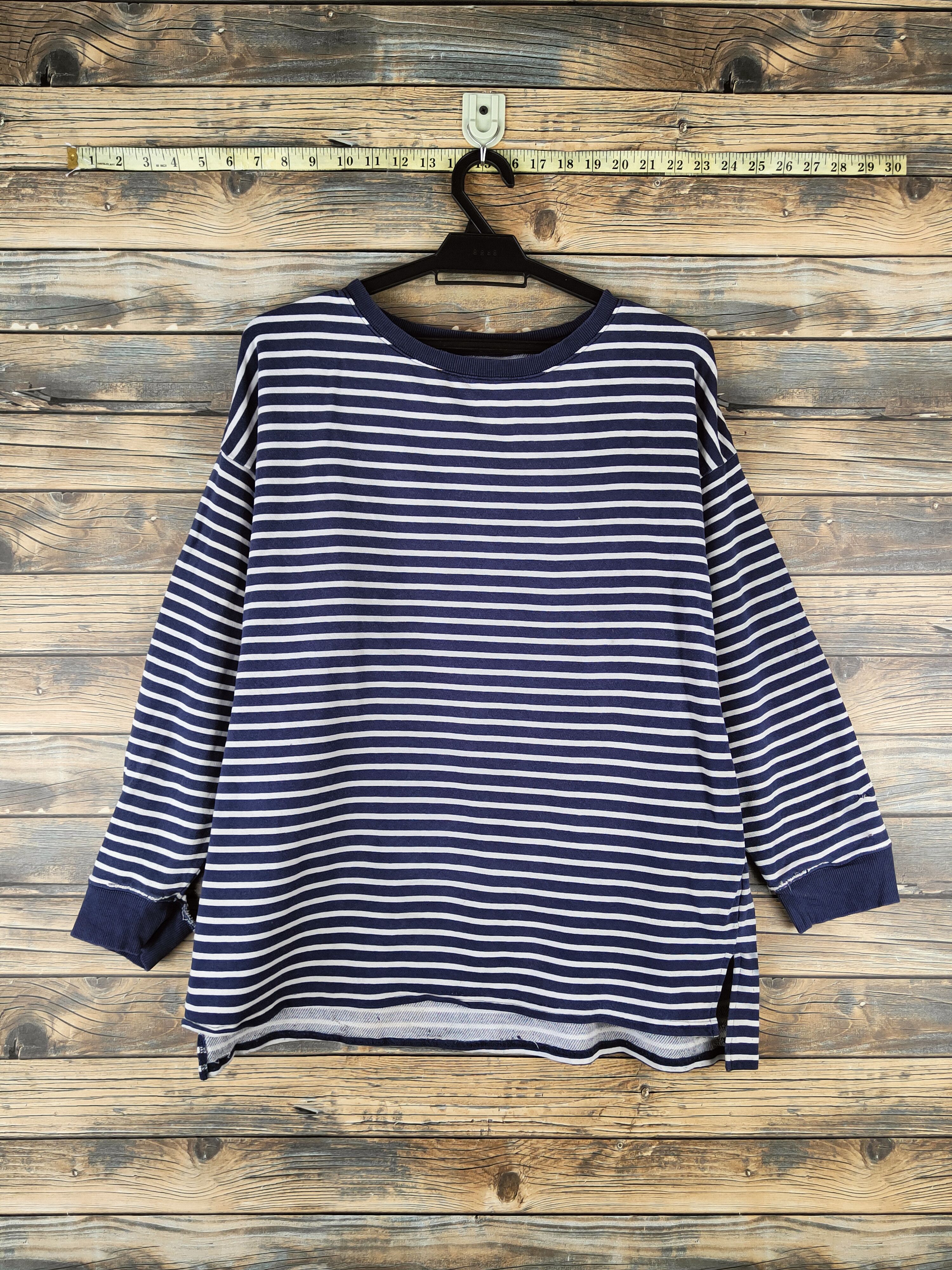 Japanese Brand Kurt Cobain fashion by Japanese Brand Blue White Sweatshirt Size L / US 10 / IT 46 - 1 Thumbnail