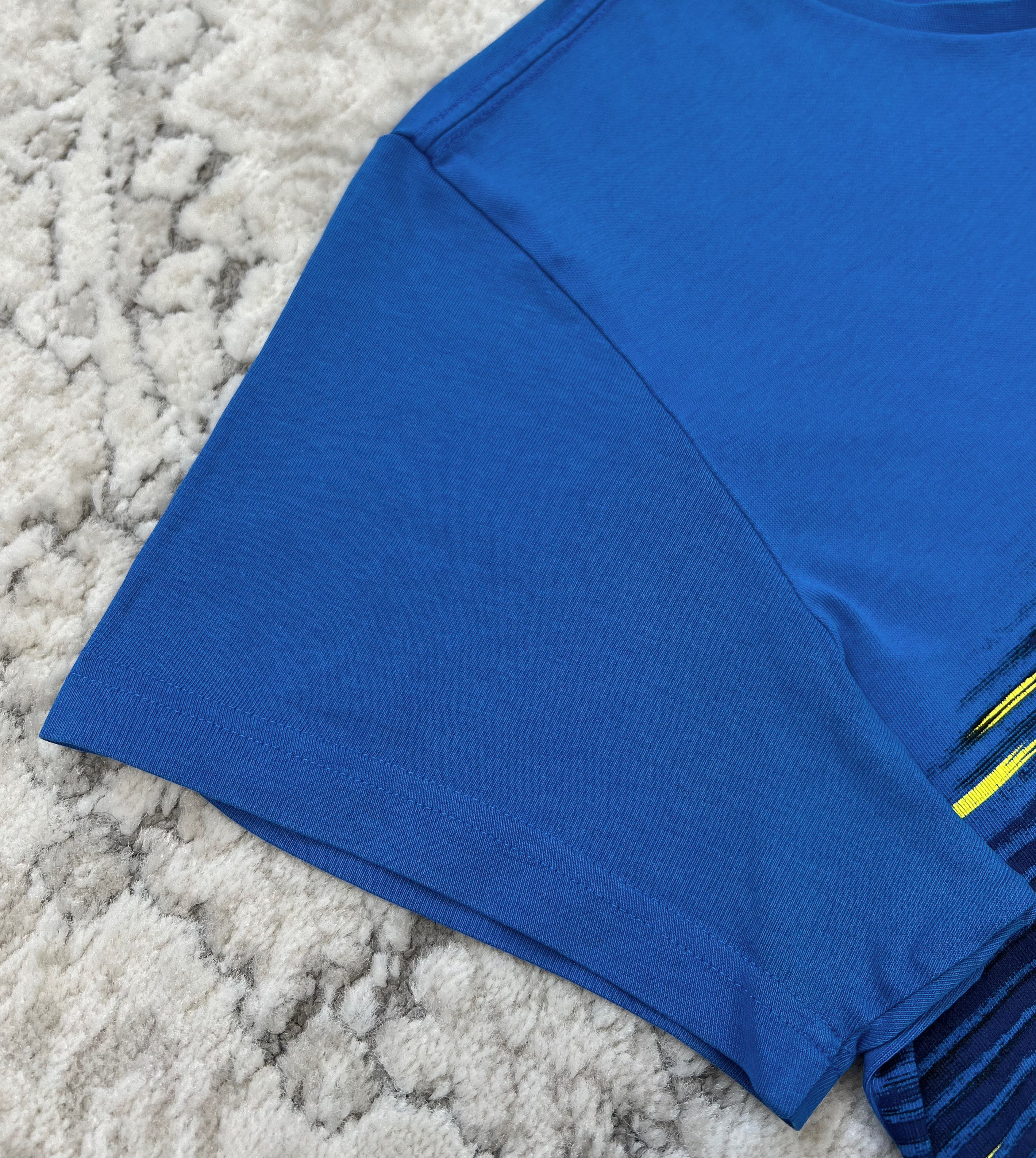 Adidas Adidas Climalite Blue Graphic Logo T-Shirt M/L Size US M / EU 48-50 / 2 - 2 Thumbnail
