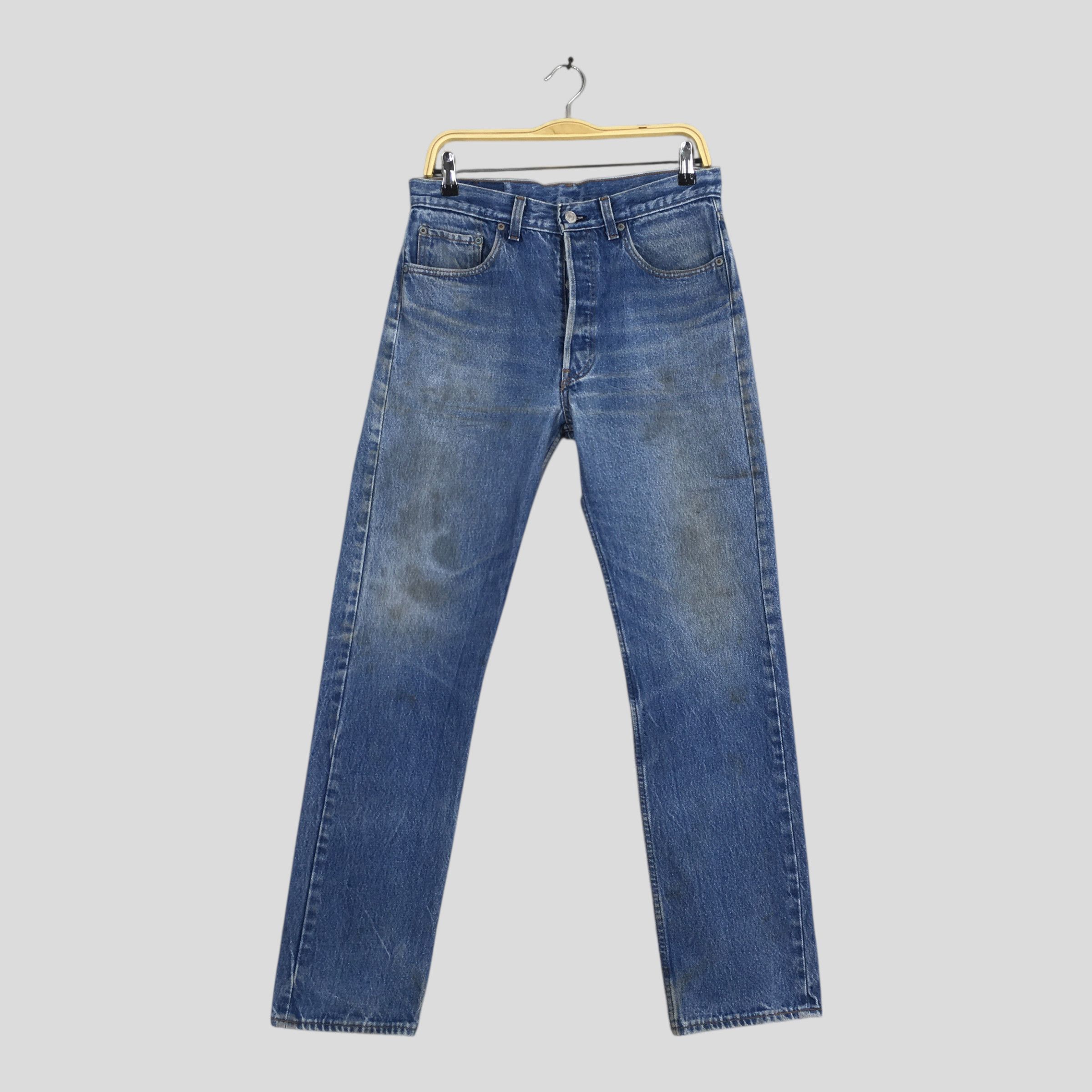Levi's Size 30x31 Vintage Levi's 501 Faded Blue Jeans S1350 Size US 30 / EU 46 - 1 Thumbnail