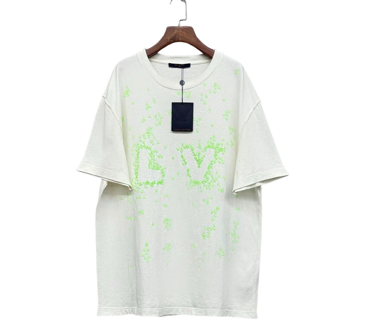 Louis Vuitton Louis Vuitton Neon Logo Embroidery T-Shirt XXL Size US XXL / EU 58 / 5 - 1 Thumbnail