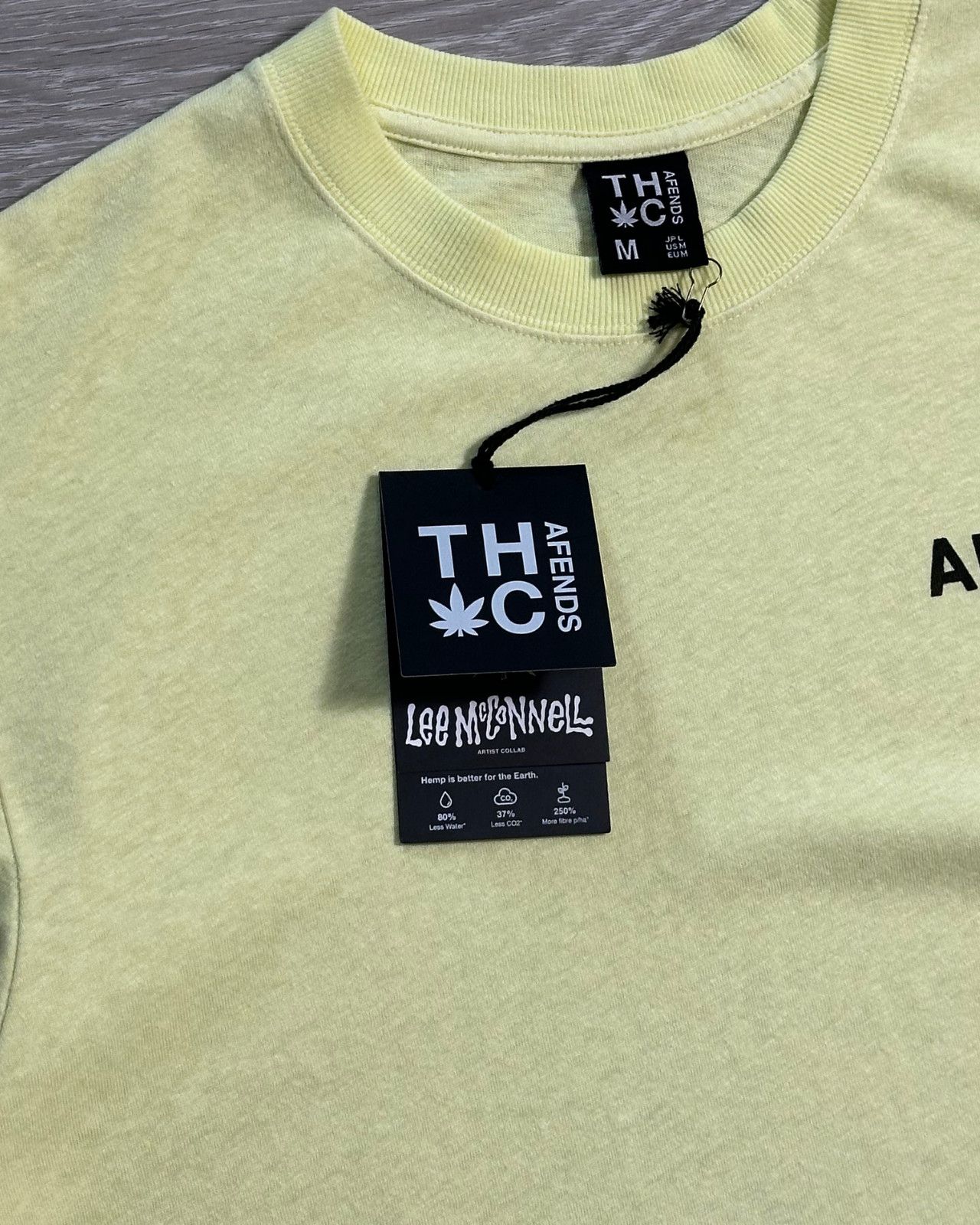Afends BNWT Afends - Take It Back - Hemp Weed Yellow T-Shirt Medium Size US M / EU 48-50 / 2 - 8 Thumbnail