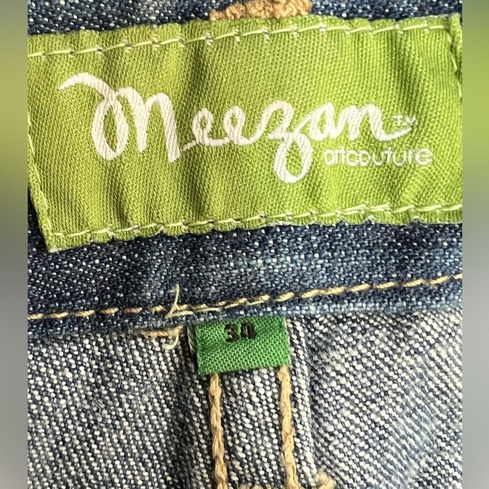 Vintage Vintage Meezan Jeans Mens 34x29 Jnco Style Y2K Baggy Skater Size US 34 / EU 50 - 9 Thumbnail