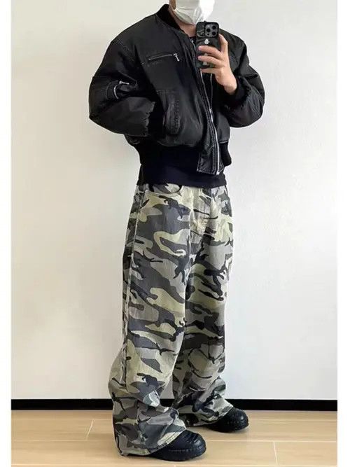 VIBE Logging Wasteland Loose Fit Work Camouflage Pants Size US 32 / EU 48 - 4 Thumbnail