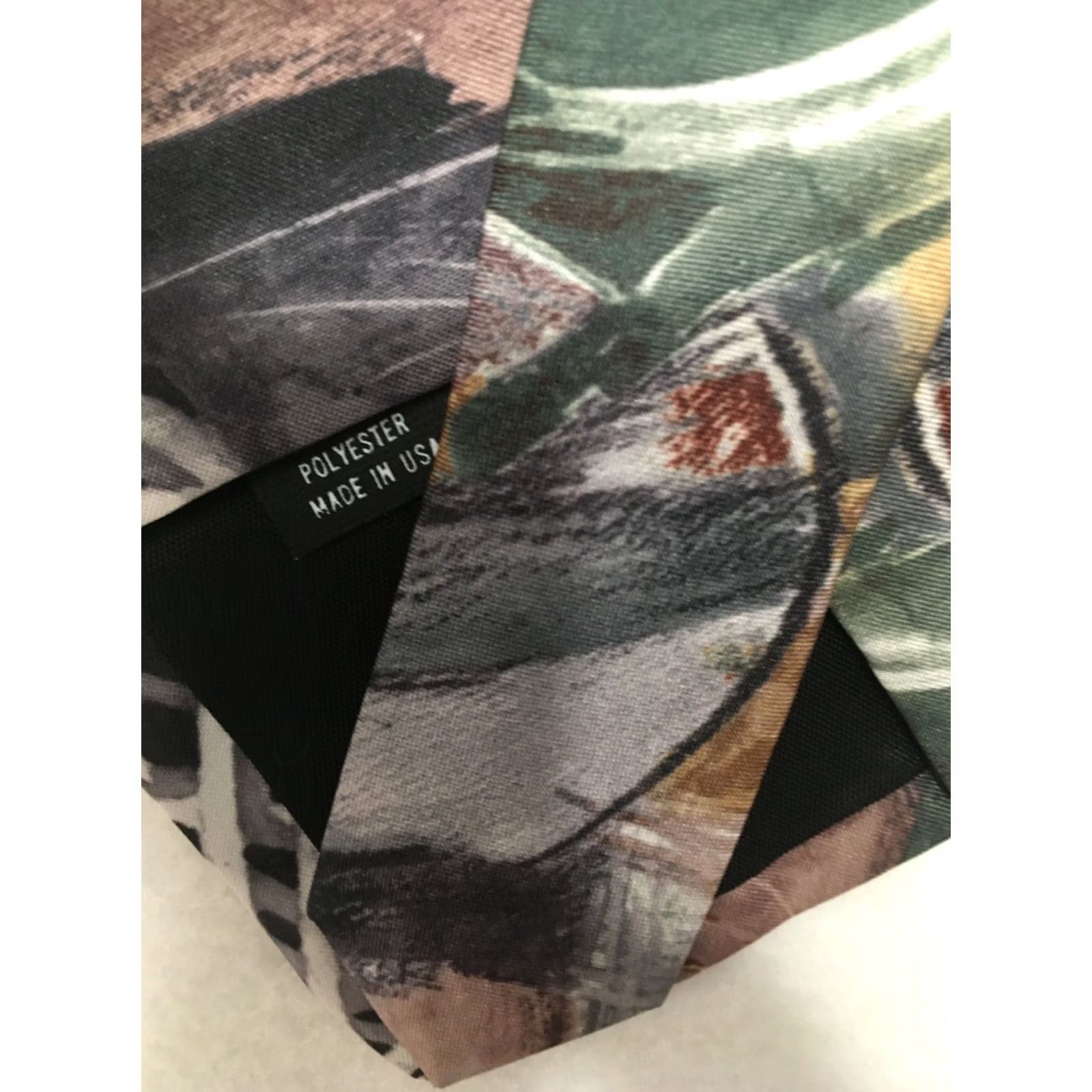 Vintage VINTAGE Towncraft Necktie Neck Tie ~abstract poly Men's Size ONE SIZE - 4 Thumbnail