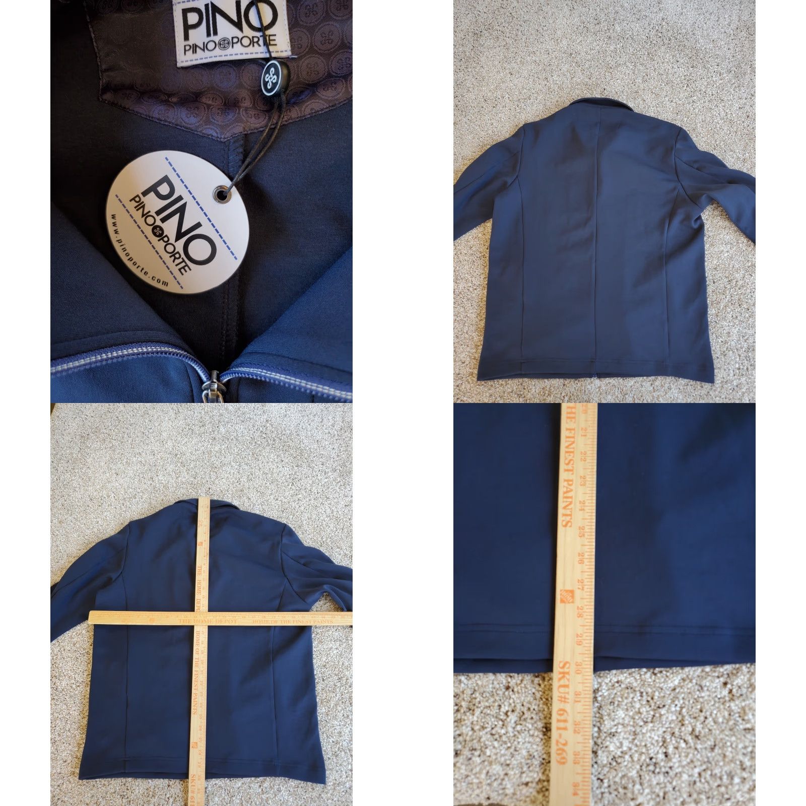 Vintage Pino Porte Track Jacket XL Mens Blue Full Zip Long Sleeve Pockets Stretch NWT Size US XL / EU 56 / 4 - 8 Thumbnail
