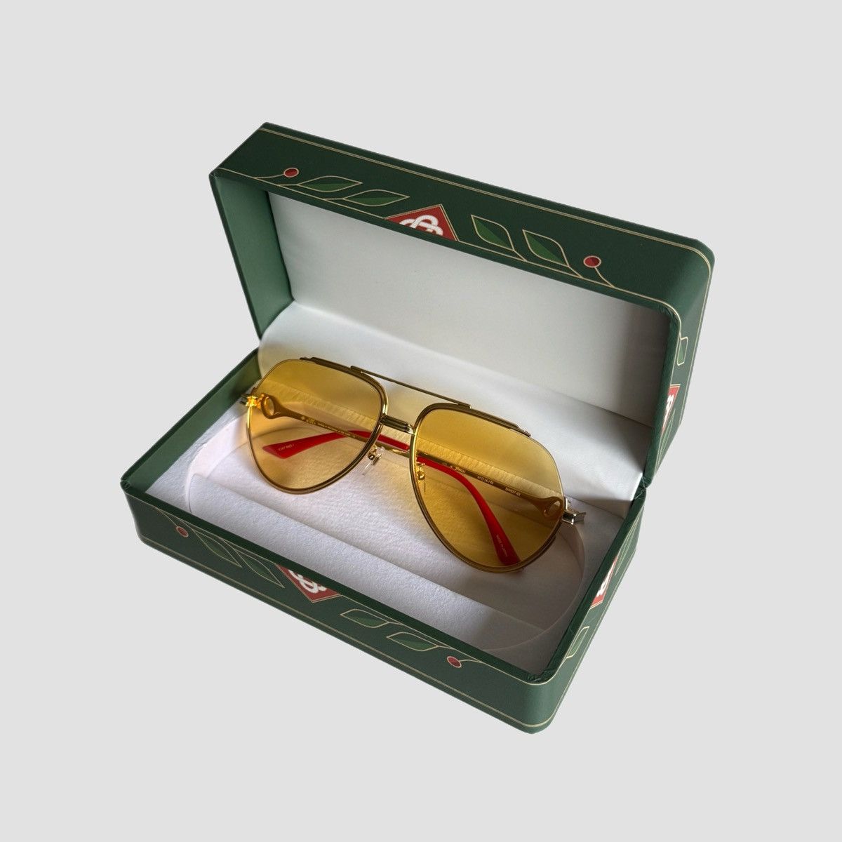 Casablanca Casablanca Stainless Steel Aviator Sunglasses Size ONE SIZE - 1 Thumbnail