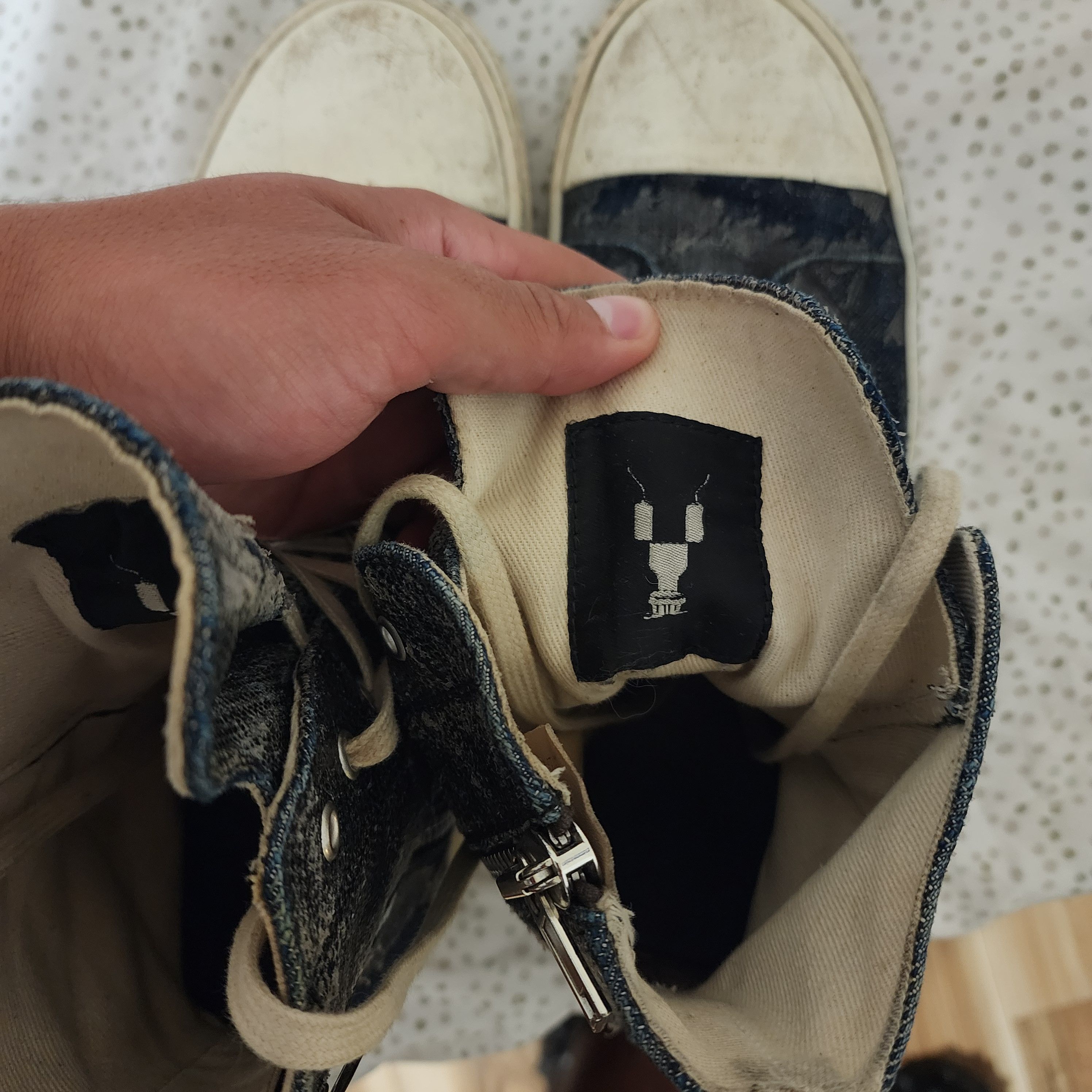 Rick Owens Drkshdw Rick Owens "SUB-HUMAN" Ramones Size US 11 / EU 44 - 7 Thumbnail