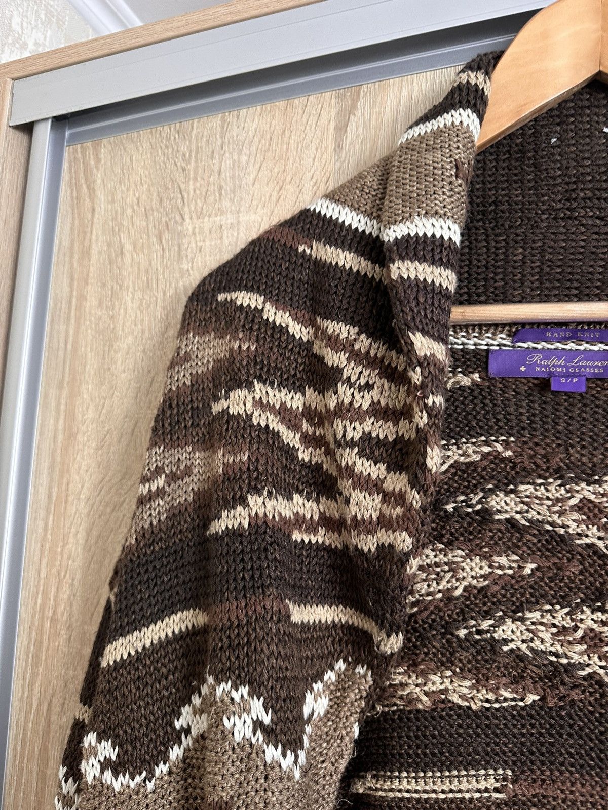 Ralph Lauren Purple Label Ralph Lauren Naiomi Glasses Silk Linen Shawl Collar Cardigan Size S / US 4 / IT 40 - 15 Thumbnail