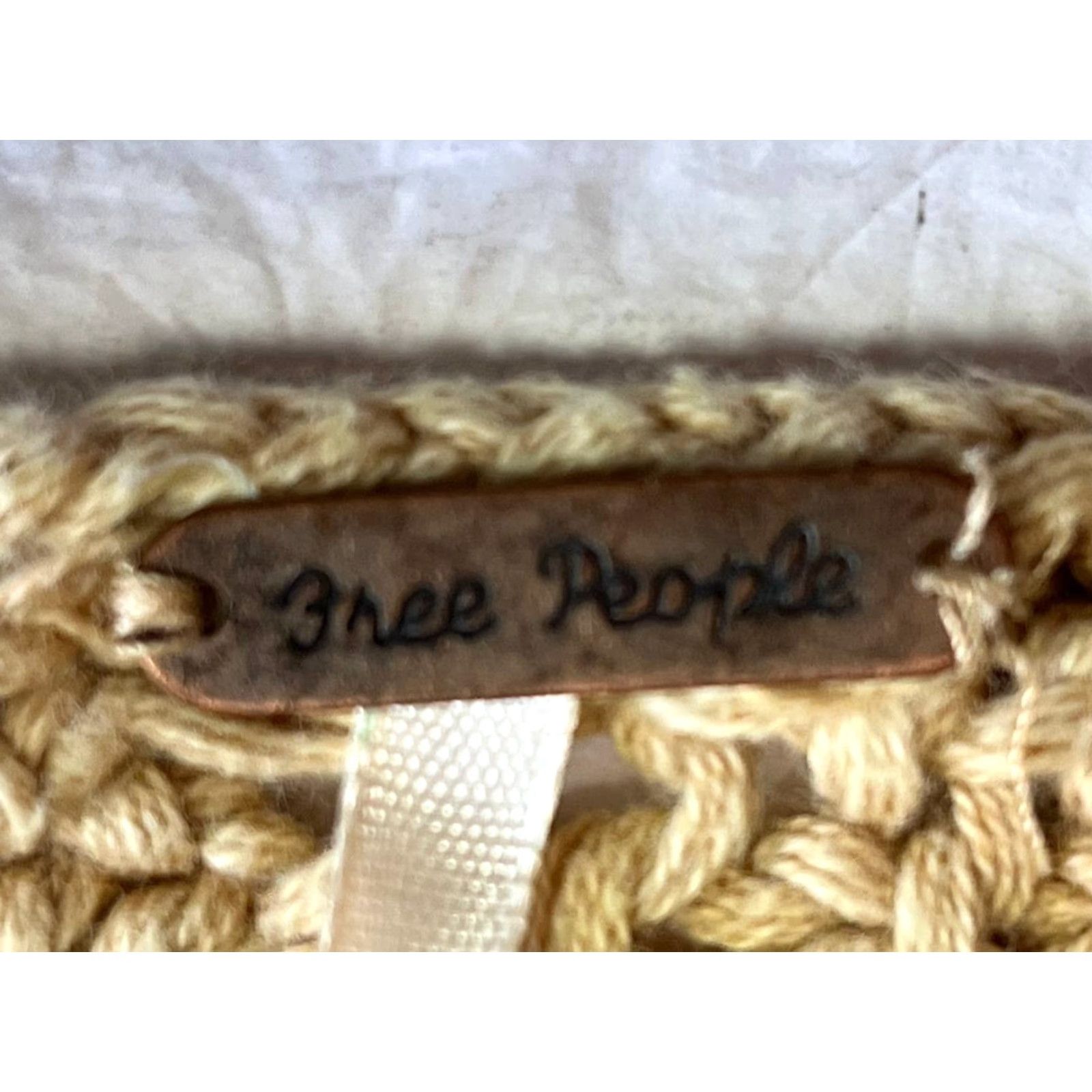 Free People Free people sweater open knit slouchy asymmetrical beige dusty Size Small Size S / US 4 / IT 40 - 6 Thumbnail