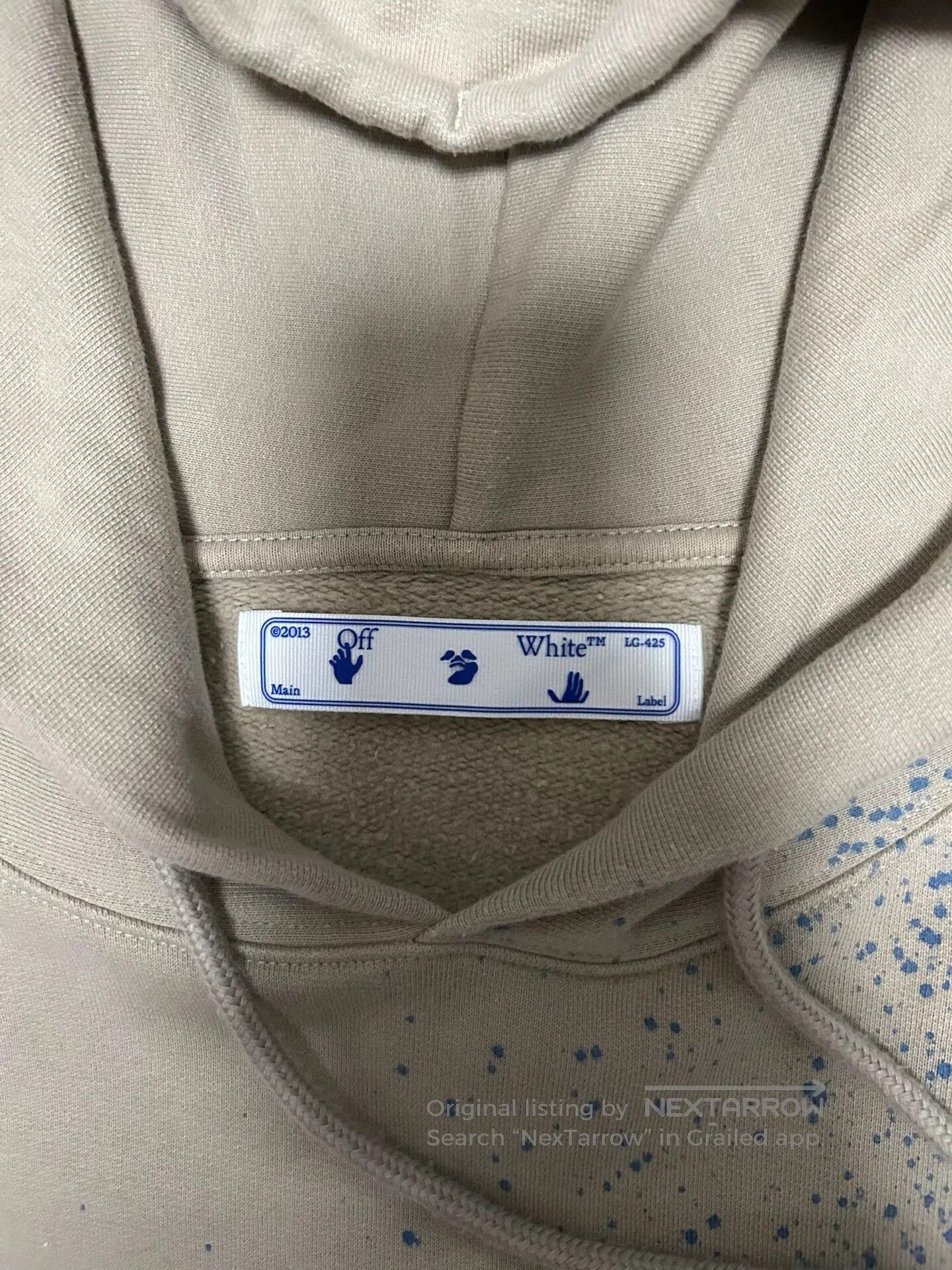 Off-White Off-White Beige Crewneck Sweatshirt. Size US XL / EU 56 / 4 - 2 Thumbnail