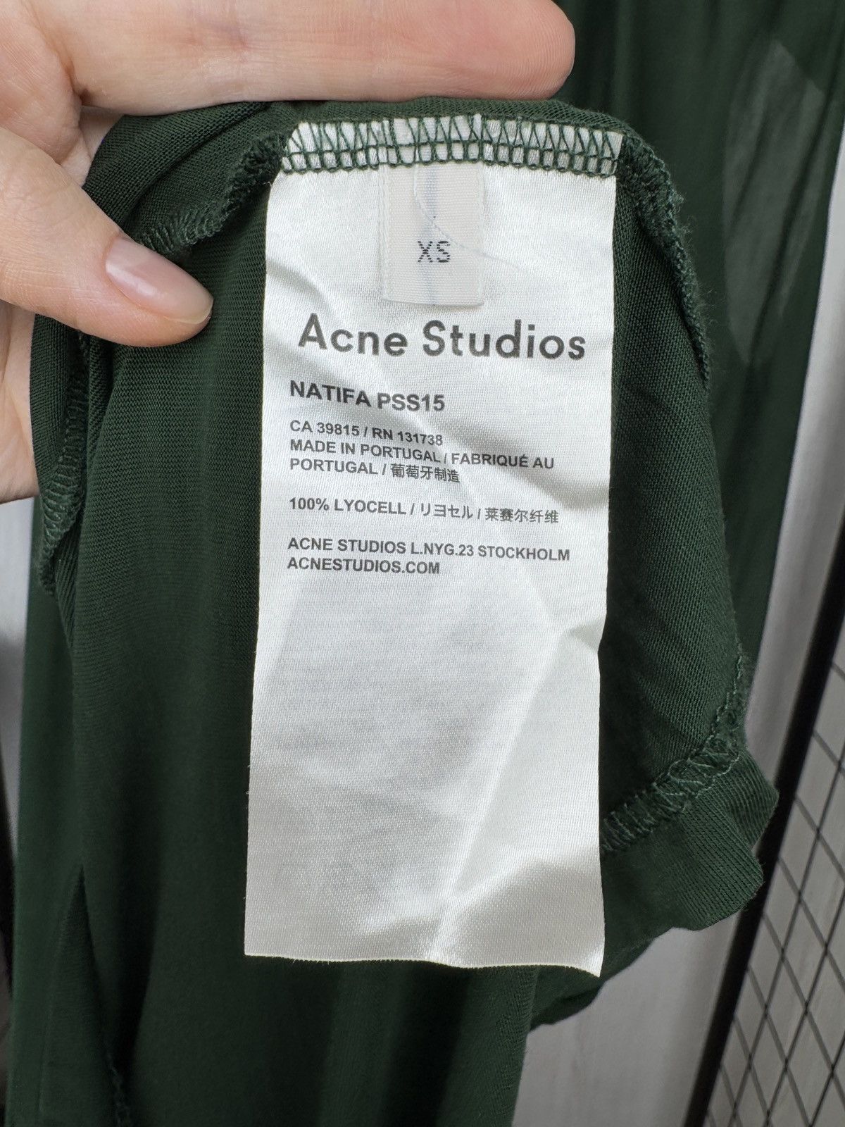 Acne Studios Acne Studios 2015 Green Natifa Draped Loose Lyocell Dress Size XS / US 0-2 / IT 36-38 - 9 Thumbnail
