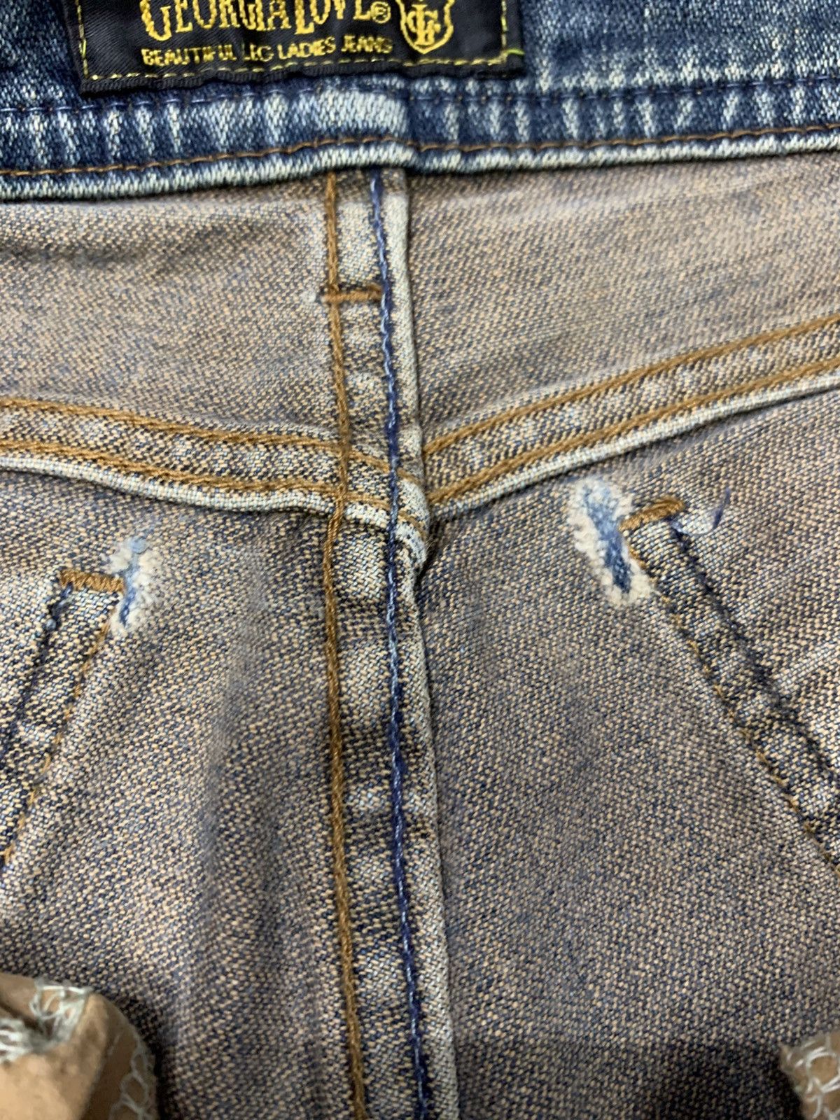 Japanese Brand × Vintage Flare jean Georgia Love ladies jean Size 27" / US 4 / IT 40 - 13 Thumbnail