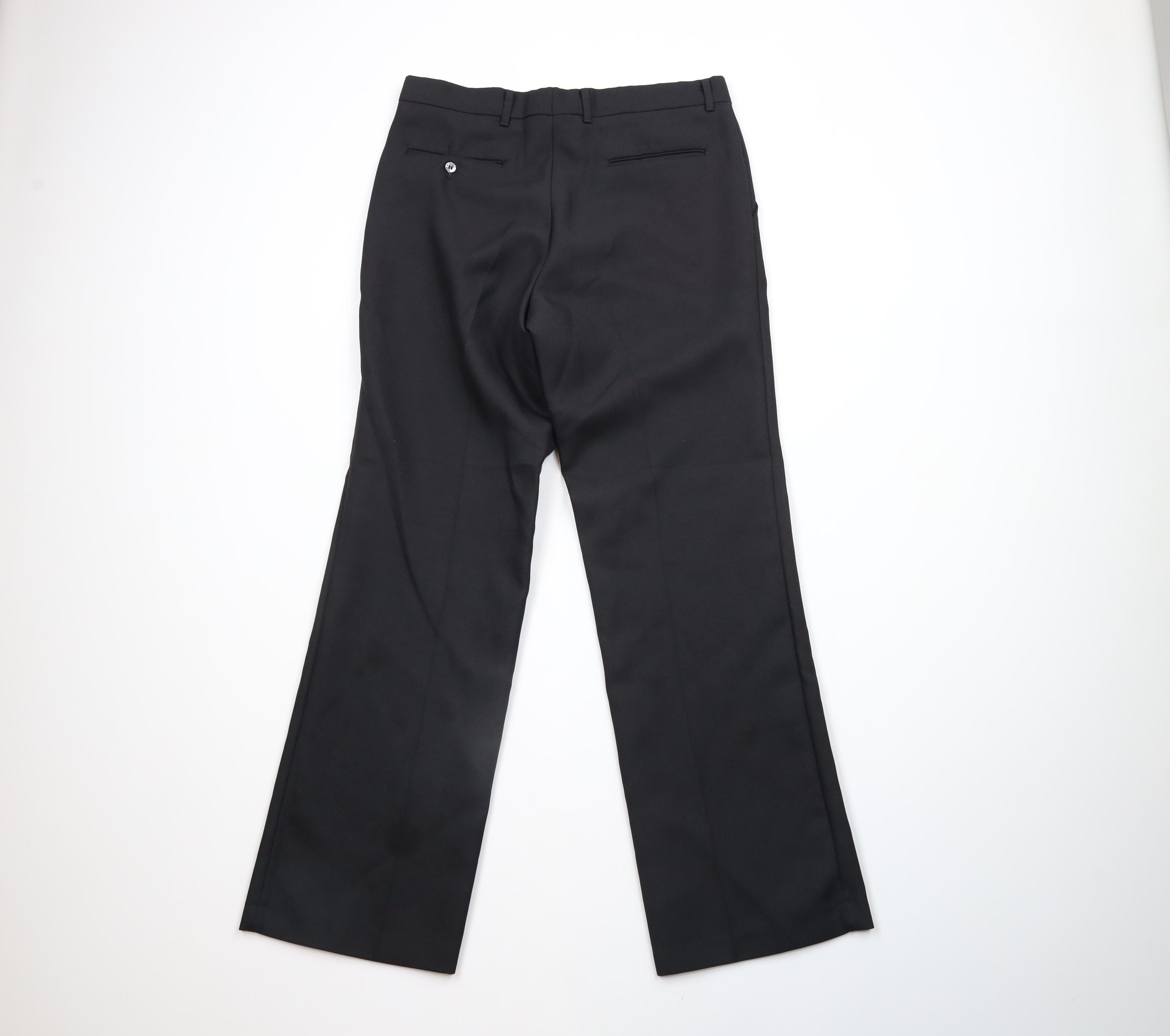 Vintage Vintage 70s Streetwear Leg Bell Bottoms Chino Pants Black Size 32 - 10 Thumbnail