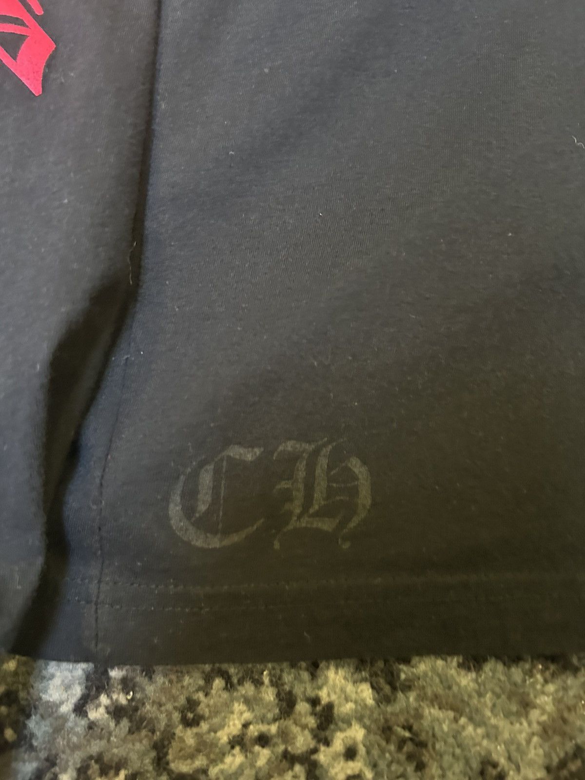 Chrome Hearts Chrome Hearts Pink Neck Logo Long Sleeve T-Shirt Size US XL / EU 56 / 4 - 5 Thumbnail
