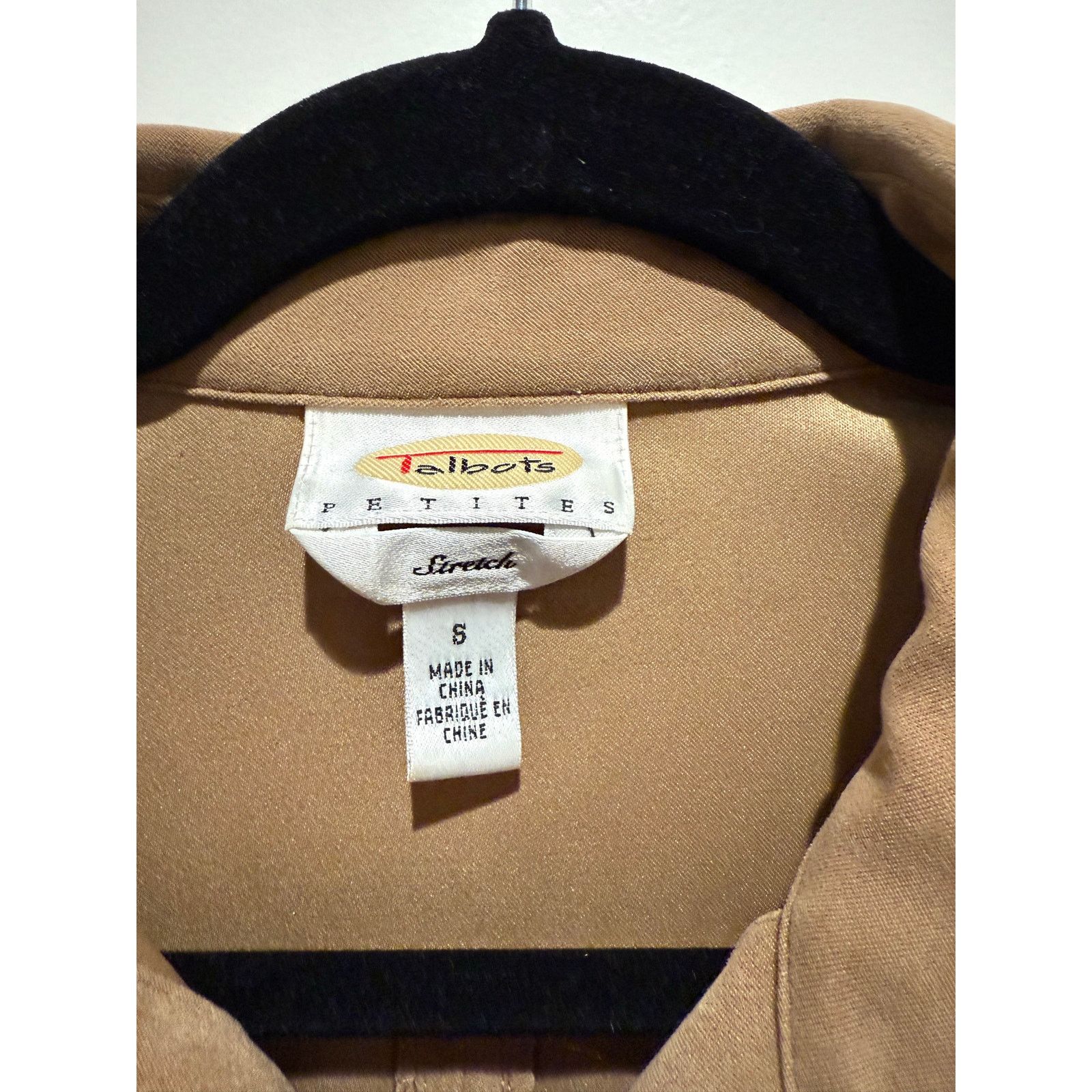 Other Talbots Faux Suede Shacket Soft Touch Tan Jacket Shirt S Size S / US 4 / IT 40 - 3 Thumbnail