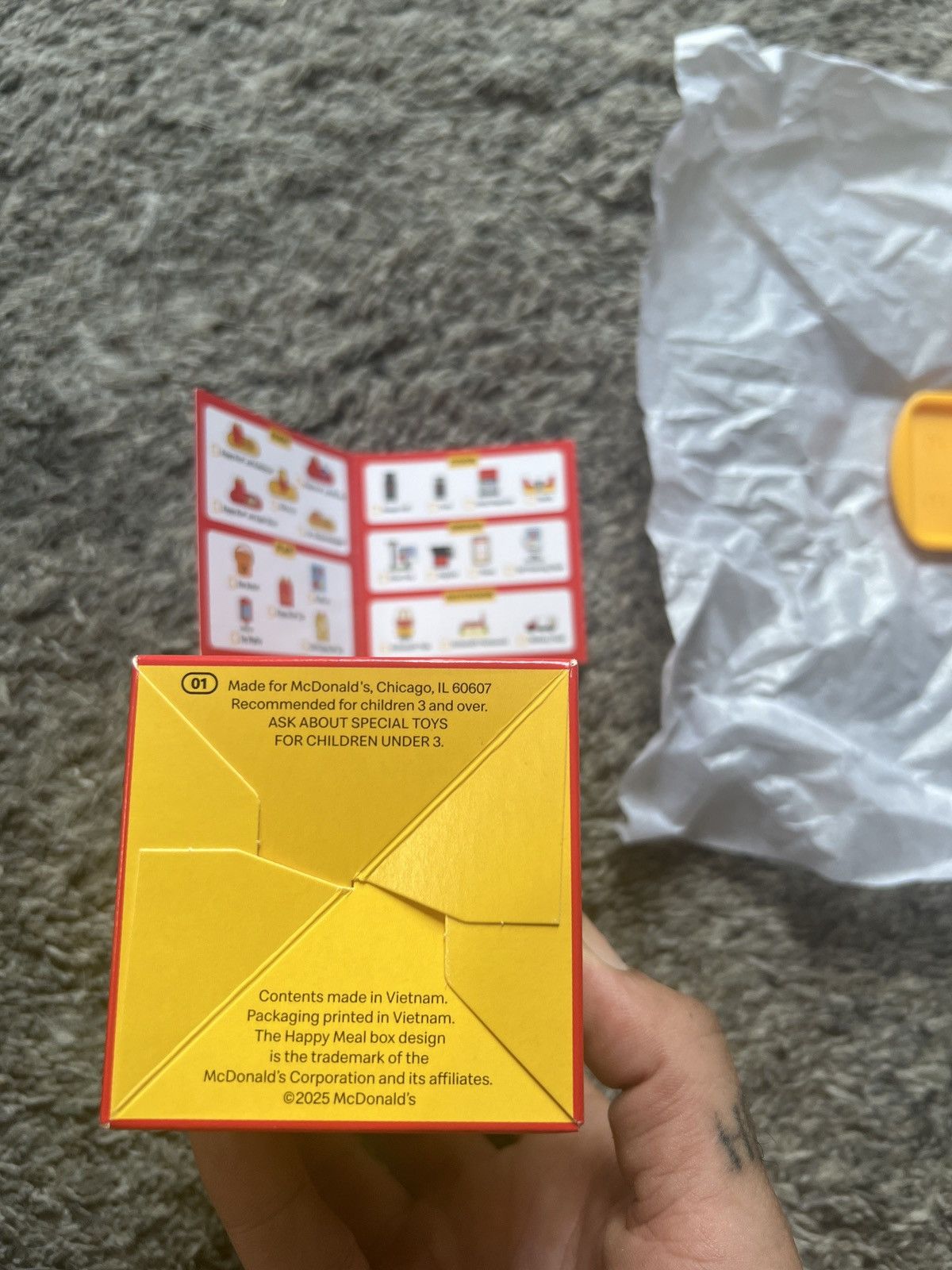 Hypebeast 2025 Lil McDonald’s Happy Meal Kids Fries Miniature Size ONE SIZE - 6 Thumbnail