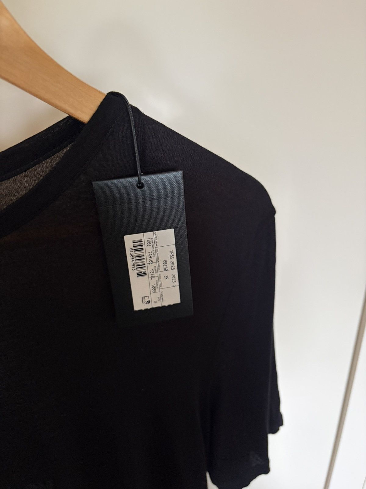 Saint Laurent Paris Saint Laurent black embroidered logo viscose t shirt BNWT XL Size US M / EU 48-50 / 2 - 4 Thumbnail