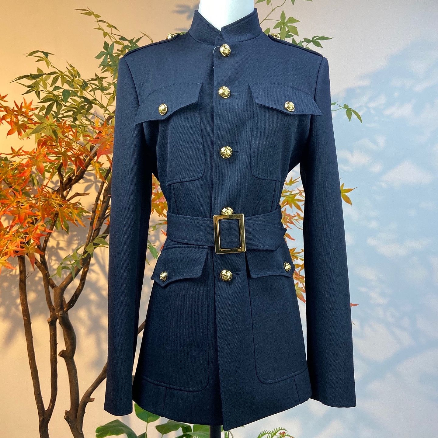 Celine CELINE Wool Military Jacket Size 36 Size XS / US 0-2 / IT 36-38 - 1 Thumbnail