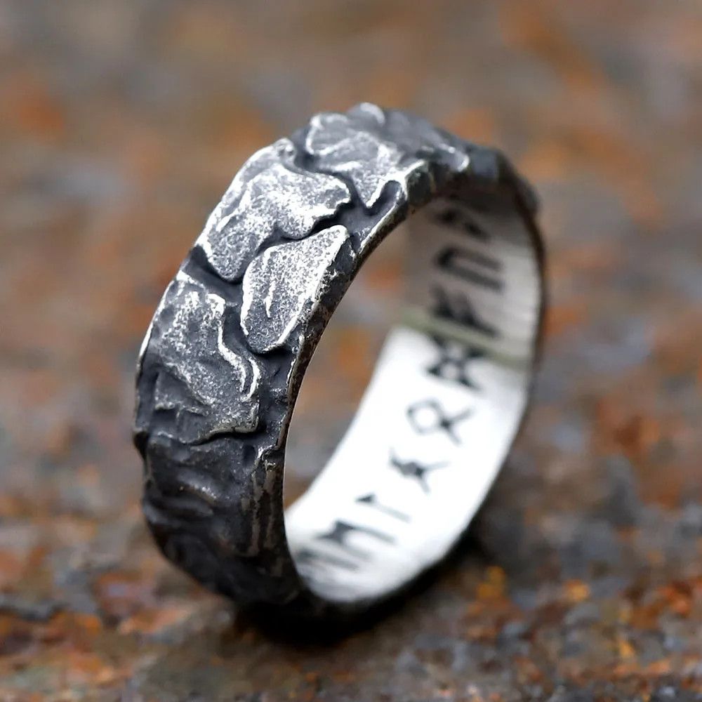 Other Stainless Steel Odin Norse Viking Ring Size ONE SIZE - 1 Thumbnail