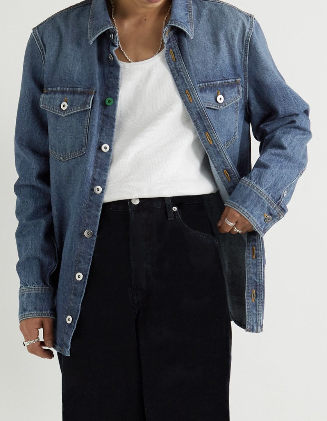 Bottega Veneta Bottega Veneta Denim Shirt Jacket ‘22 Size US L / EU 52-54 / 3 - 4 Thumbnail