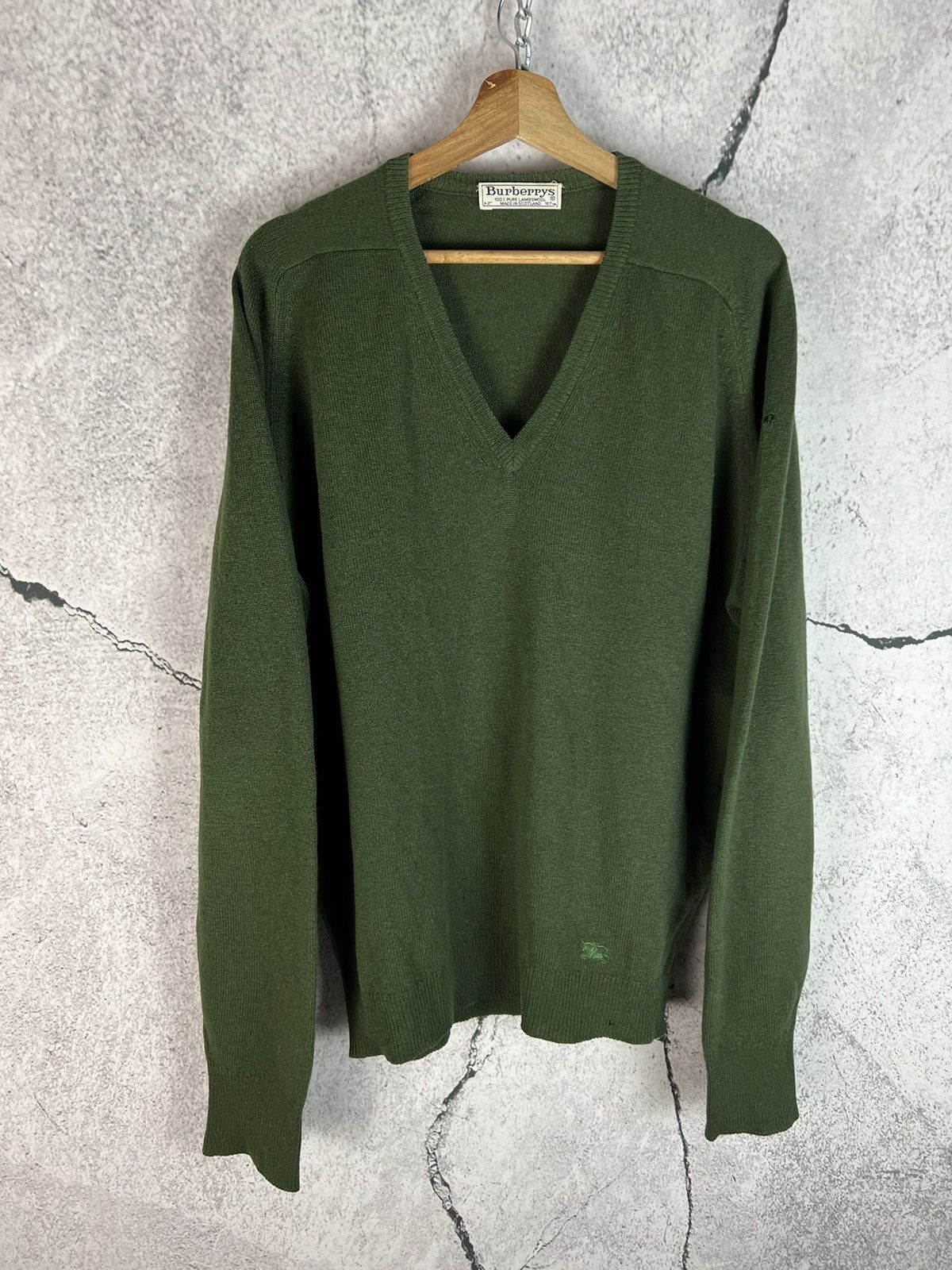 Burberry burberry jumbo sweater/polo/longsleeve archive vintage Size US XL / EU 56 / 4 - 1 Thumbnail
