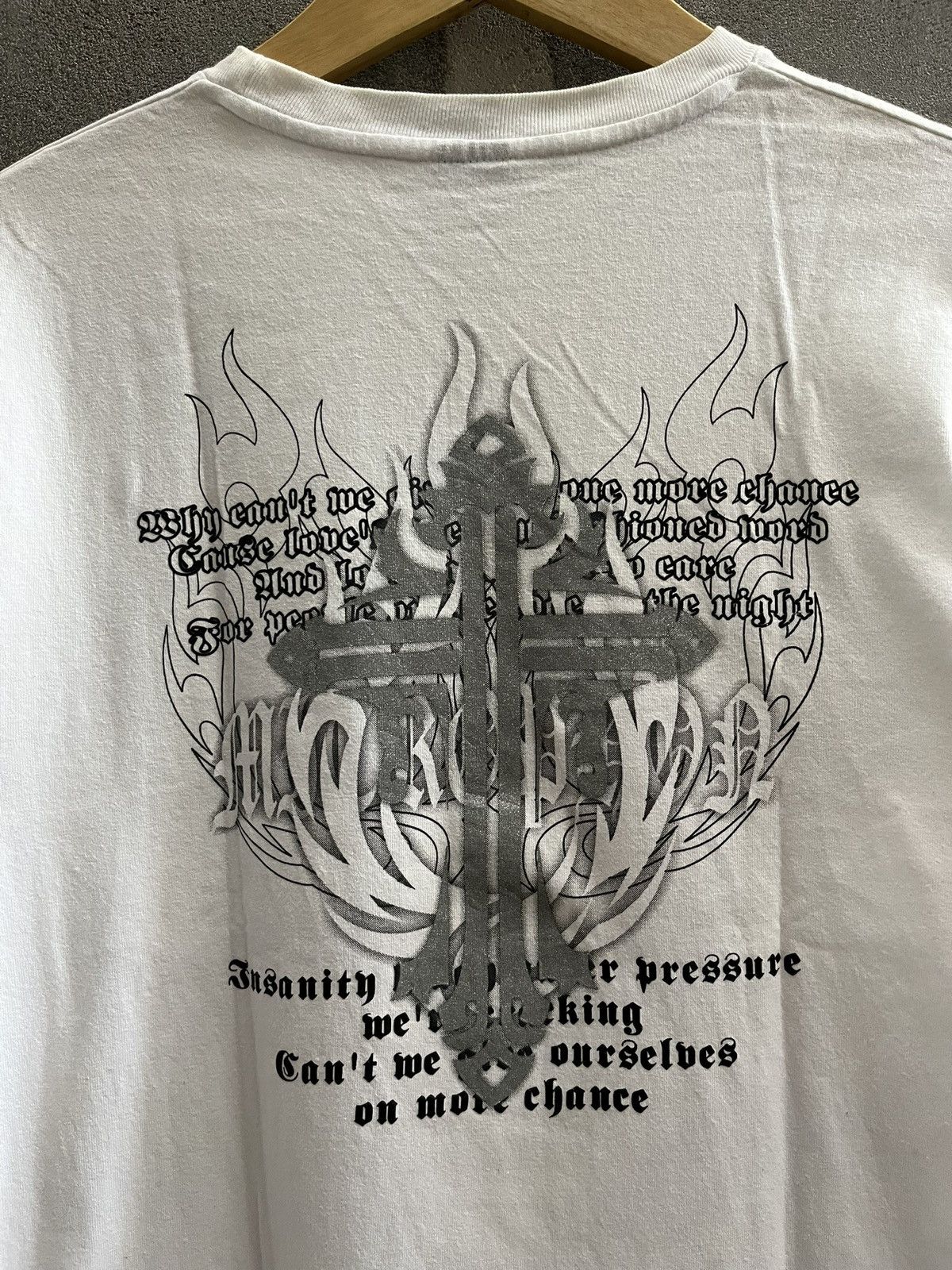 Le Grande Bleu (L.G.B.) Gothic Cross Long Sleeve Tee – Y2K Japan Style Size US L / EU 52-54 / 3 - 4 Thumbnail