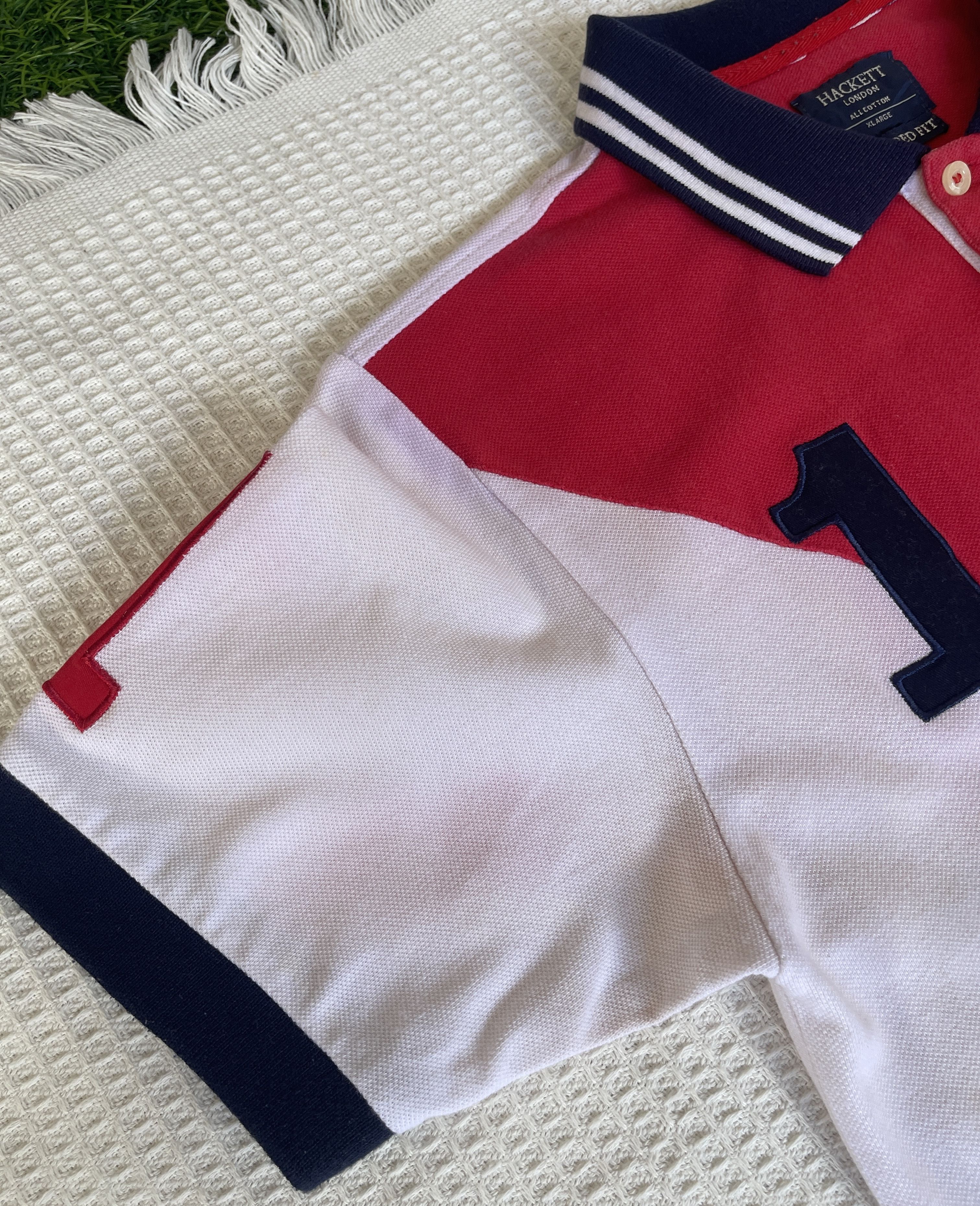 Hackett × Rugby Ralph Lauren 🔥HACKETT LONDON POLO CLUB🔥Embroidered Big Logo Polo Tshirt Size US S / EU 44-46 / 1 - 14 Thumbnail