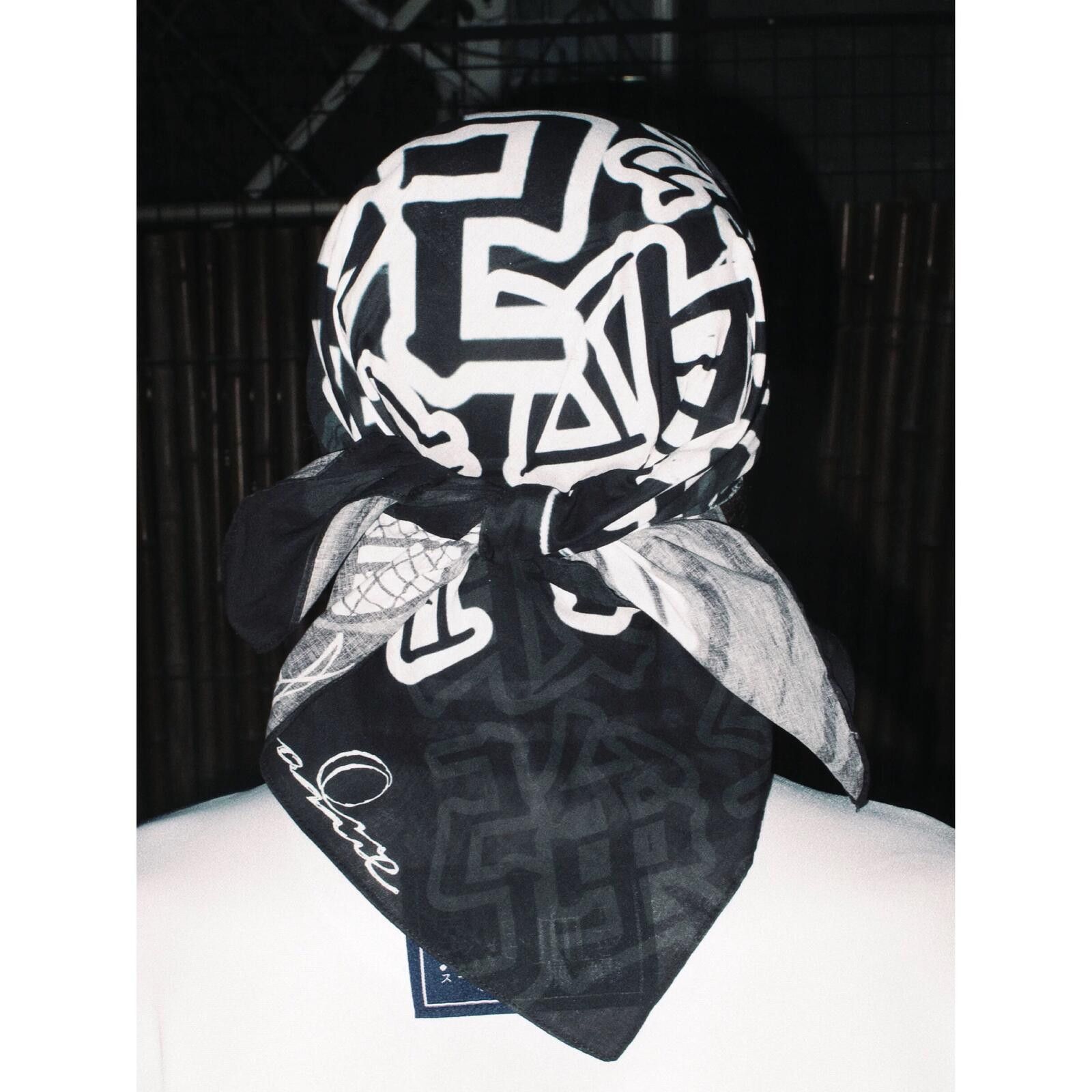 Japanese Brand Y2k Ultimate Deck Master Graphic Japanese Text Print Bandana Size ONE SIZE - 2 Thumbnail