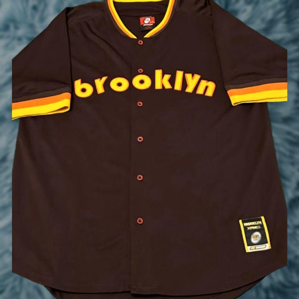 Express VINTAGE Brooklyn Xpress Baseball Jersey Padres Mens XXL Hip Hop 90s Y2K Vintage Sports Shirt Size US XXL / EU 58 / 5 - 1 Thumbnail