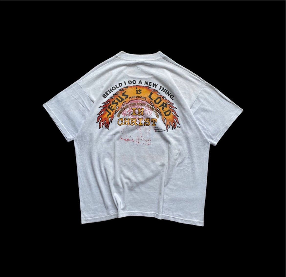 Vintage Vintage Jessus Is Lord Hard Core Band Tee Size US M / EU 48-50 / 2 - 2 Thumbnail