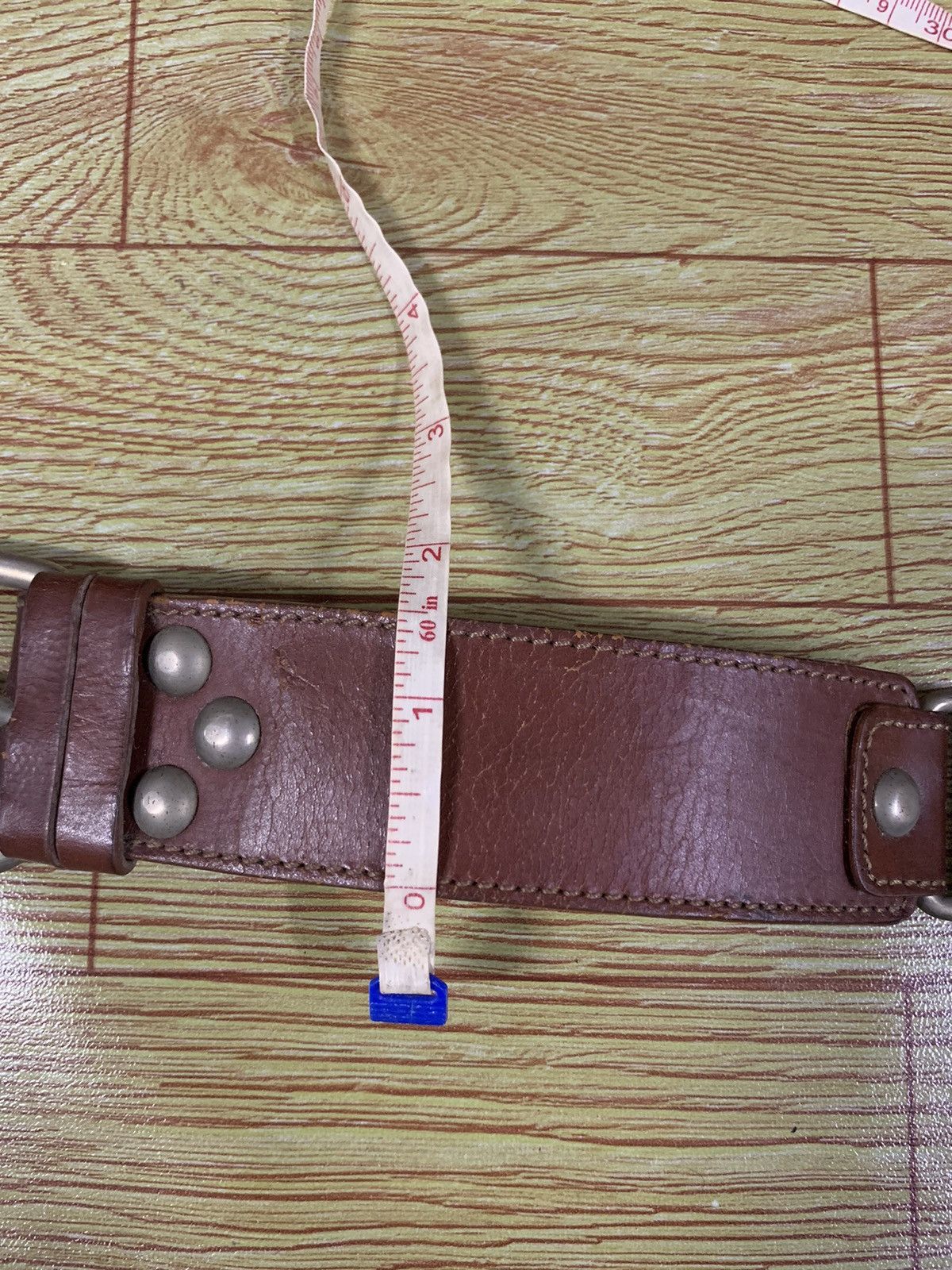 Dolce & Gabbana Rare Design Vintage Dolce Gabbana Denim Leather Belt 1990s Size ONE SIZE - 9 Thumbnail