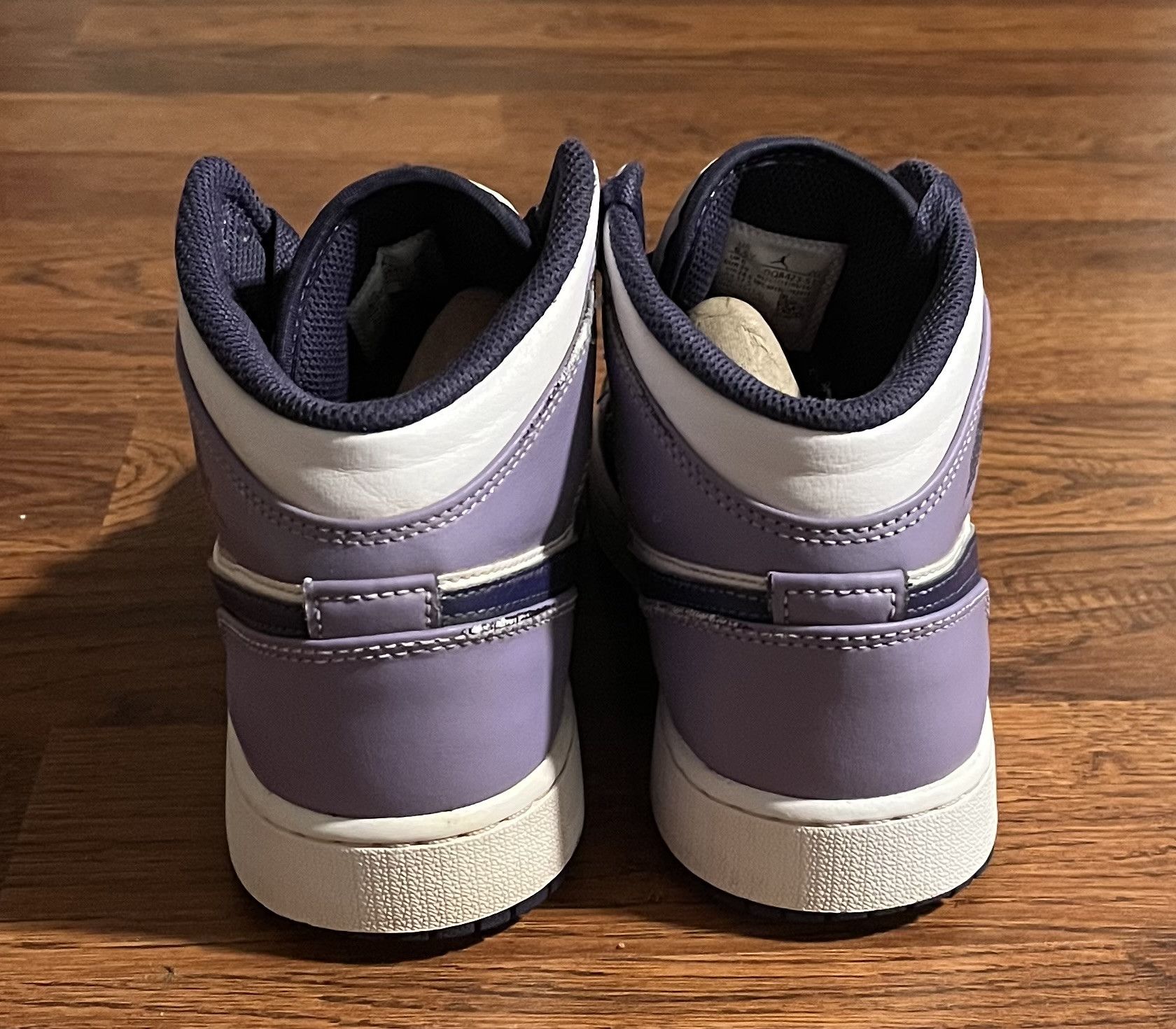 Jordan Brand Nike Air Jordan 1 Mid GS Sky J Purple White Sneakers Size US 6.5 / EU 39-40 - 3 Thumbnail