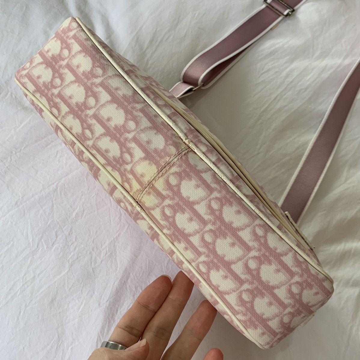 Dior Dior Trotter Monogram Shoulder Bag PINK Size ONE SIZE - 14 Thumbnail