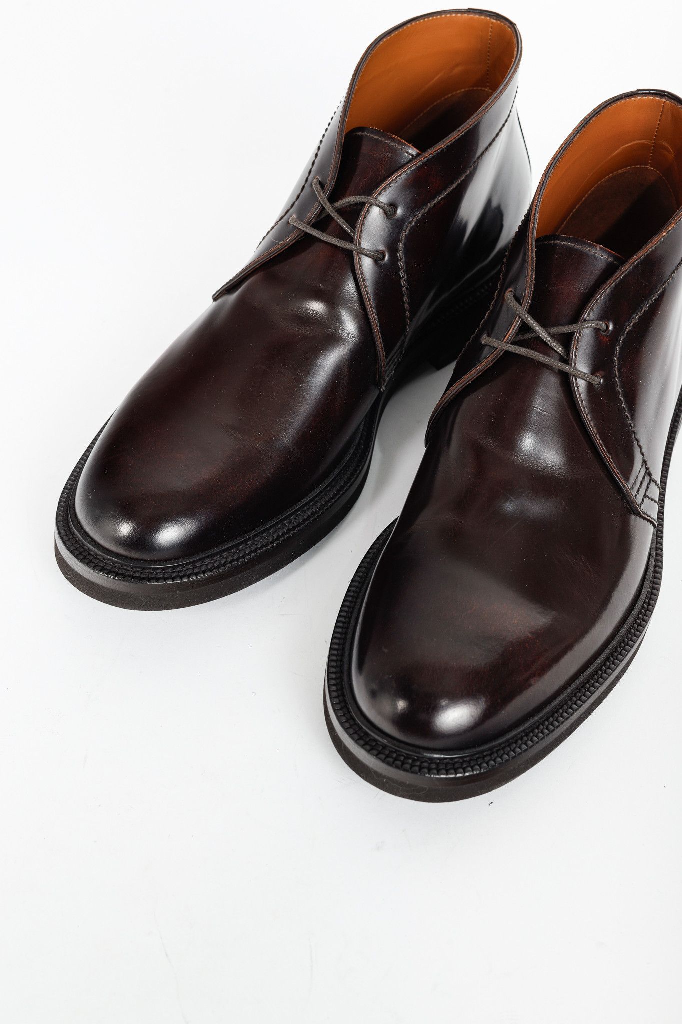 Brunello Cucinelli Brunello Cucinelli AW/21 Brown Buffed Leather Chukka Boots Size US 12 / EU 45 - 6 Thumbnail