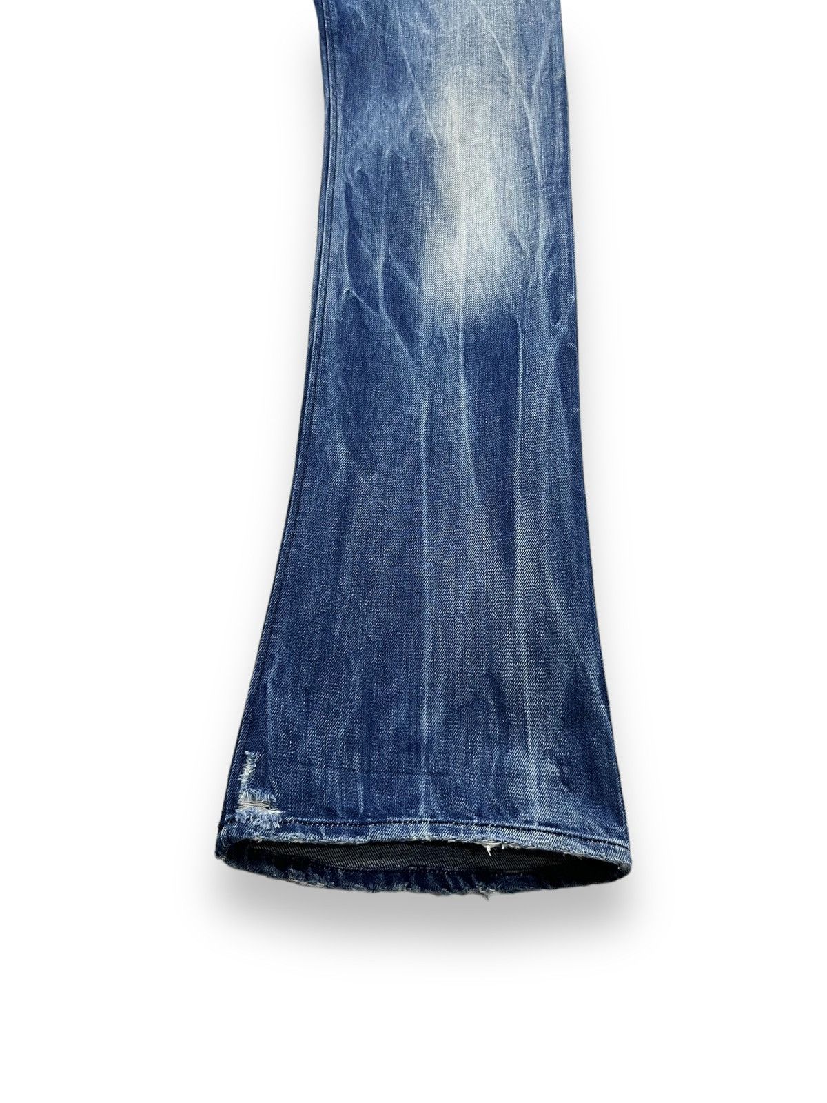 Diesel 🔥DIESEL ACID WASH Distressed Italian Denim FLARE Jeans Size US 30 / EU 46 - 8 Thumbnail