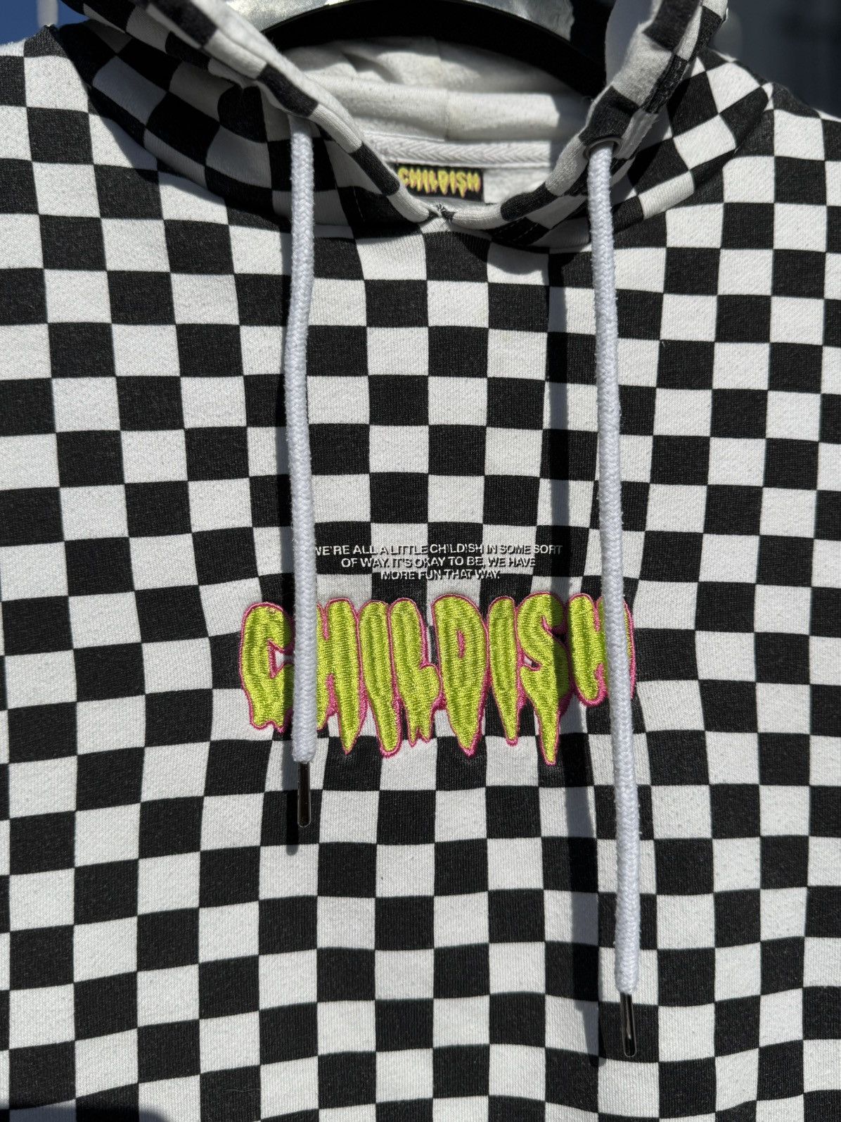 CHILDS Childish 2003 Checkerboard Graphic Hoodie blink 182 Size US M / EU 48-50 / 2 - 3 Thumbnail